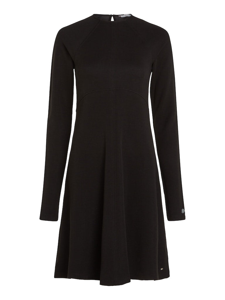 tommy-hilfiger-naisten-pitkahihainen-trikoomekko-f-f-c-nk-shiny-interlock-ls-dress-99-musta-3