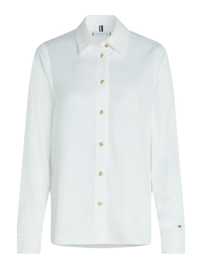 tommy-hilfiger-naisten-pusero-gold-button-viscose-ls-shirt-valkoinen-4