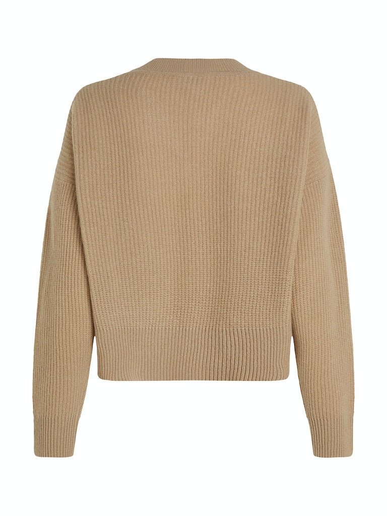 tommy-hilfiger-naisten-pusero-th-script-soft-wool-sweater-kameli-5