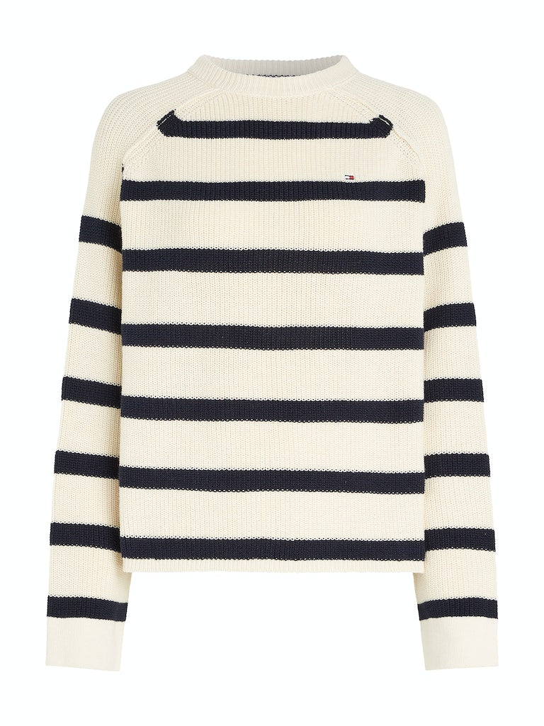 tommy-hilfiger-naisten-raidallinen-neulepaita-co-cardi-stitch-c-nk-swt-raidallinen-valkoinen-3