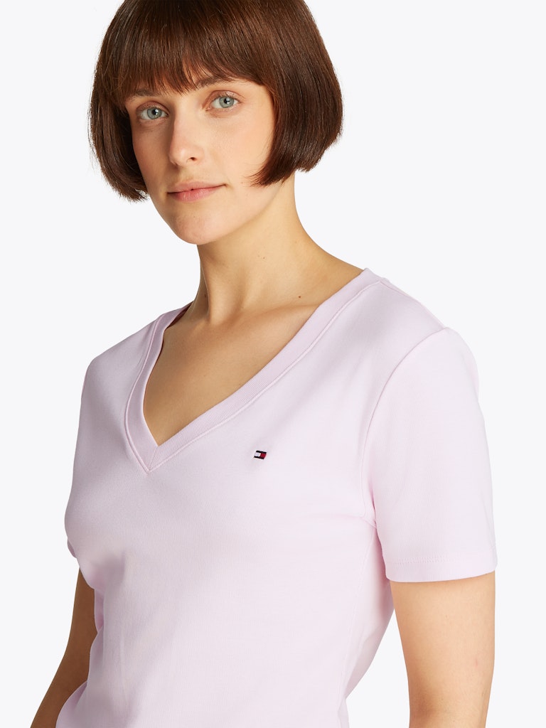 tommy-hilfiger-naisten-t-paita-slim-cody-v-nk-ss-c1o-vaaleanpunainen-4