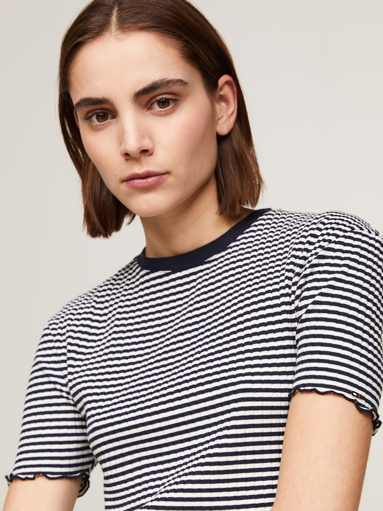 tommy-hilfiger-naisten-t-paita-slim-ctn-modal-rib-stp-c-neck-ss-raidallinen-sininen-4