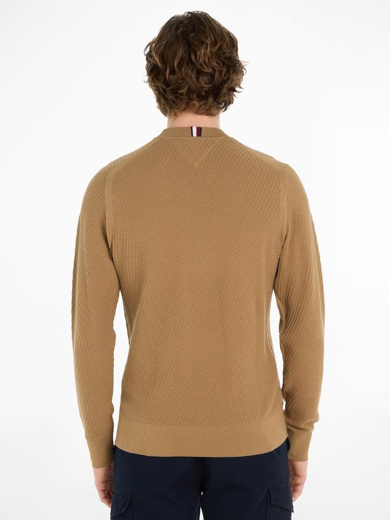 tommy-hilfiger-neule-rectangular-structure-crew-nk-beige-2