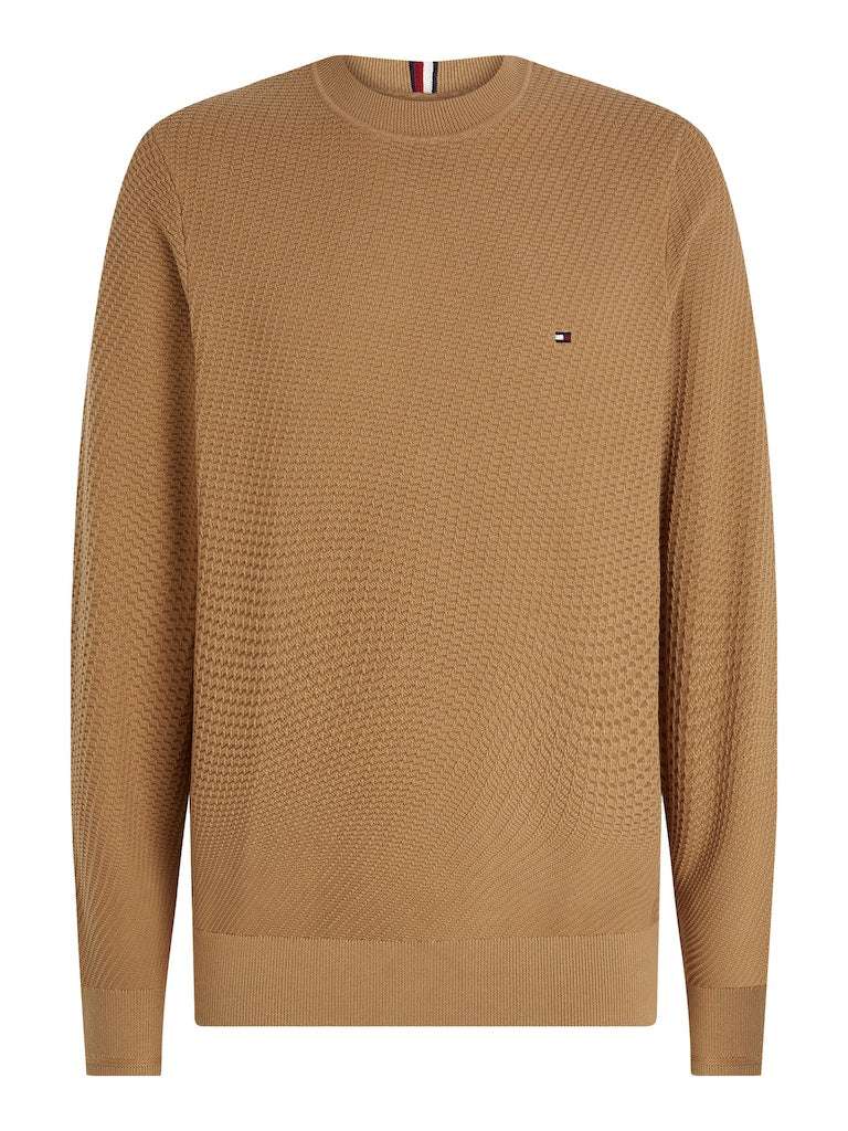 tommy-hilfiger-neule-rectangular-structure-crew-nk-beige-3