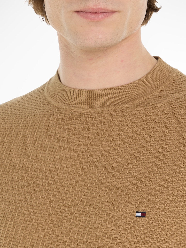 tommy-hilfiger-neule-rectangular-structure-crew-nk-beige-5