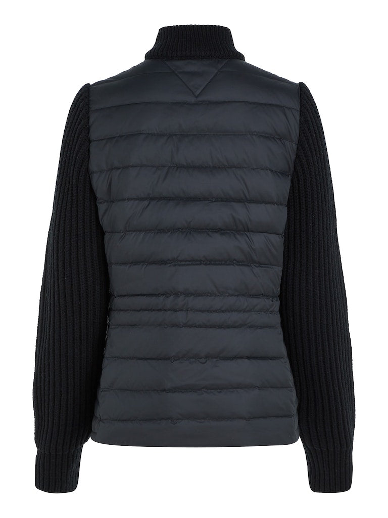 tommy-hilfiger-untuvatakki-knit-mix-down-jacket-musta-4