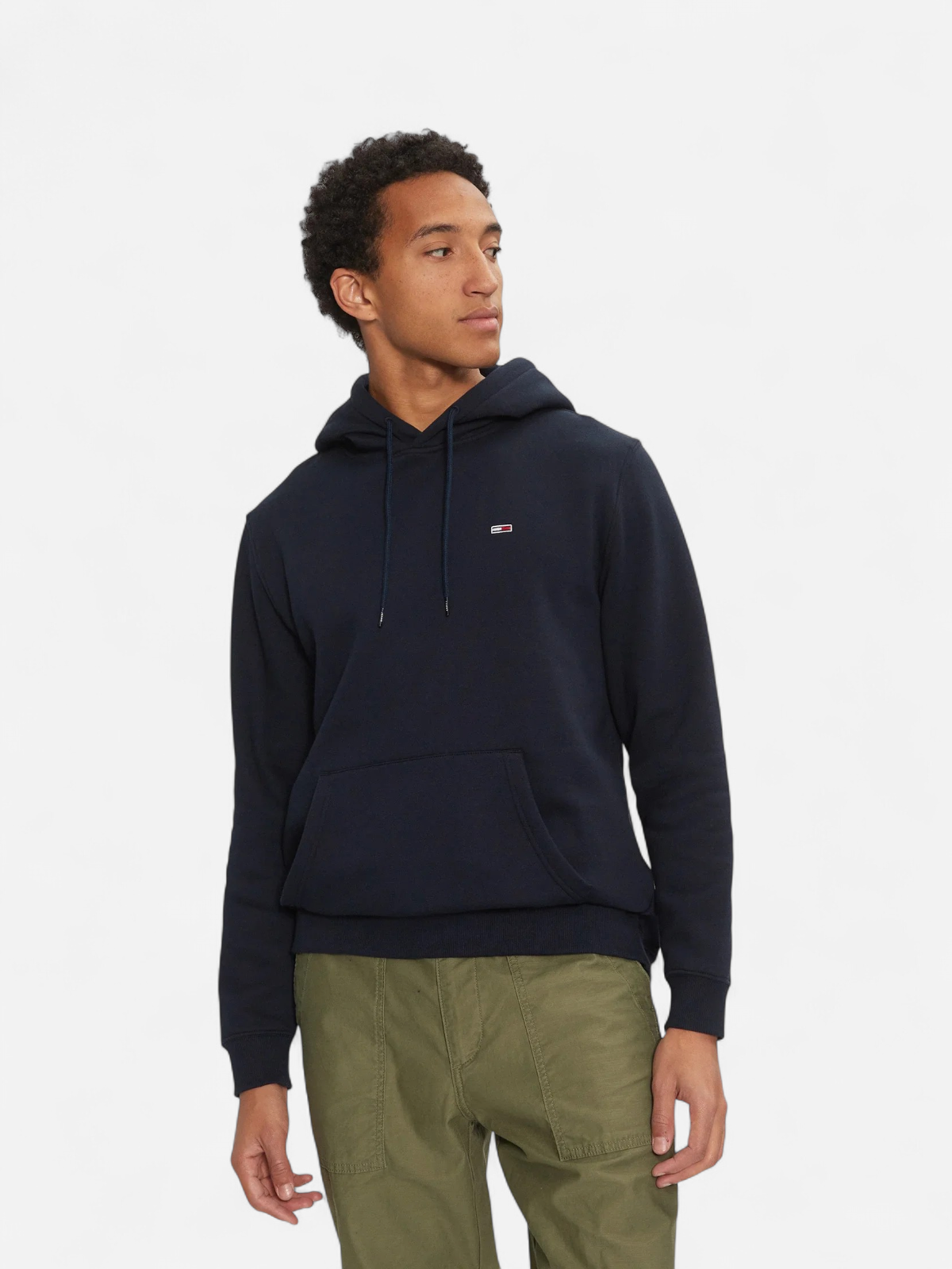 Tommy Jeans Miesten Huppari, TJM REG S FLAG HOODIE Tummansininen - Kekäle.fi