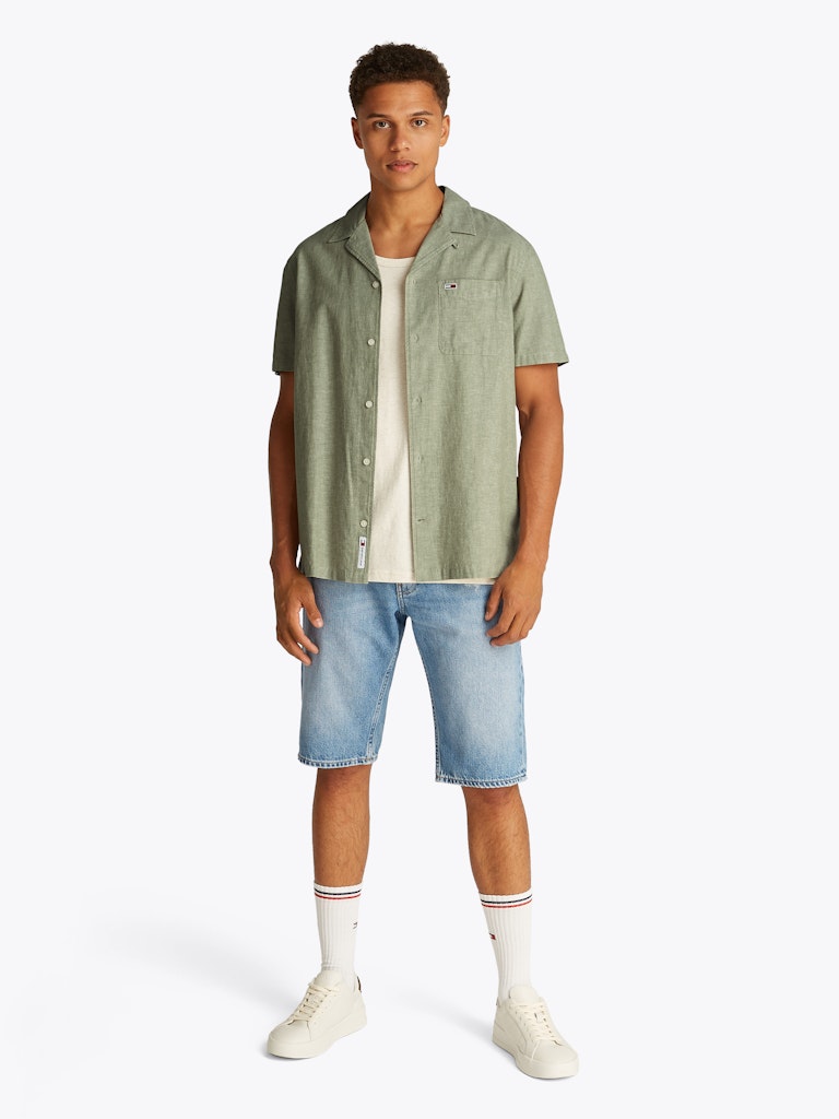 tommy-jeans-miesten-lyhythihainen-kauluspaita-tjm-linen-blend-camp-ss-ext-armeijanvihrea-2