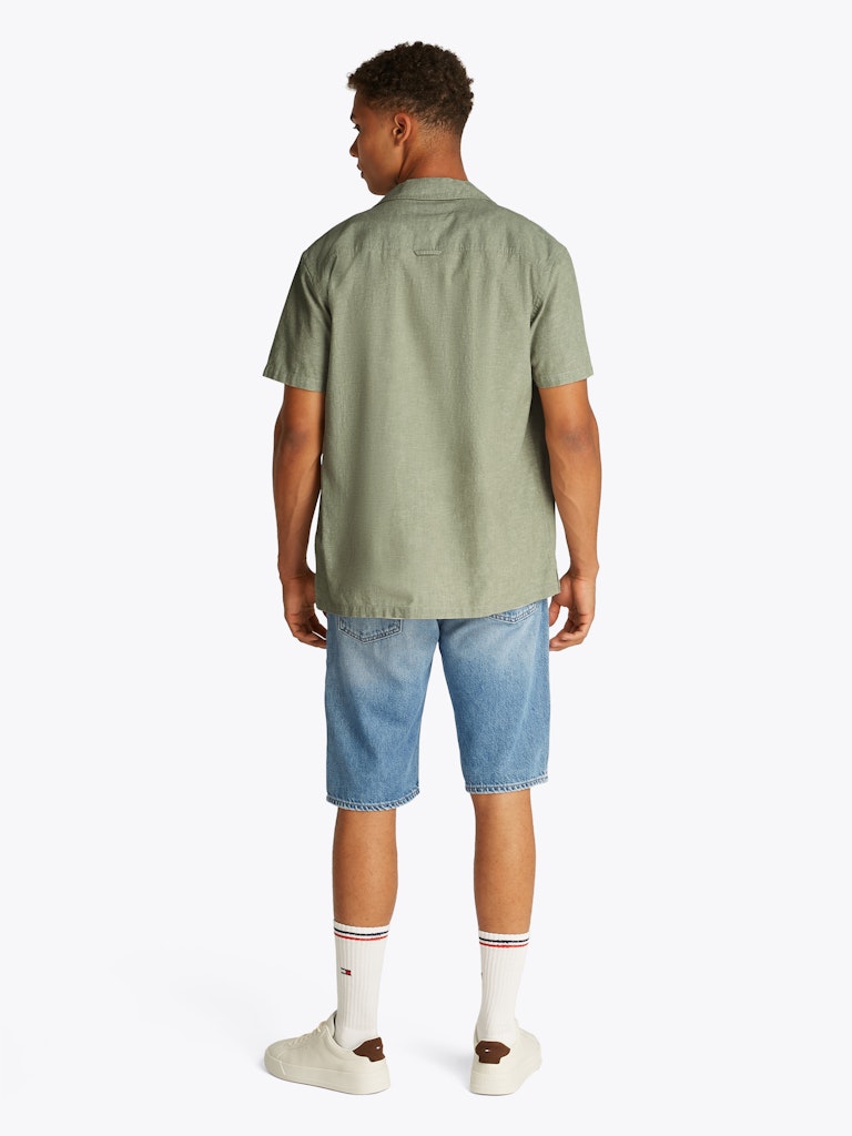 tommy-jeans-miesten-lyhythihainen-kauluspaita-tjm-linen-blend-camp-ss-ext-armeijanvihrea-3