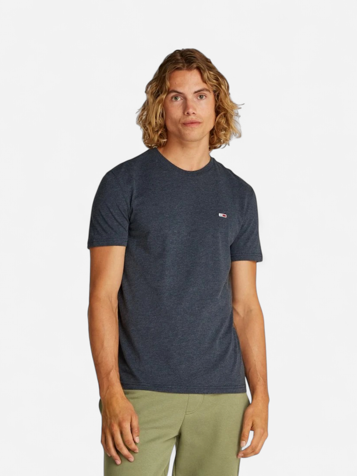 Tommy Jeans Miesten T-paita, SLIM JASPE TEE Tummansininen - Kekäle.fi
