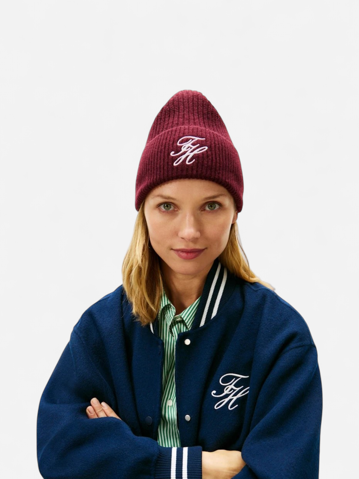 Tommy Hilfiger naisten pipo Tommy Script Cashmere Beanie, viininpunainen - Kekäle.fi