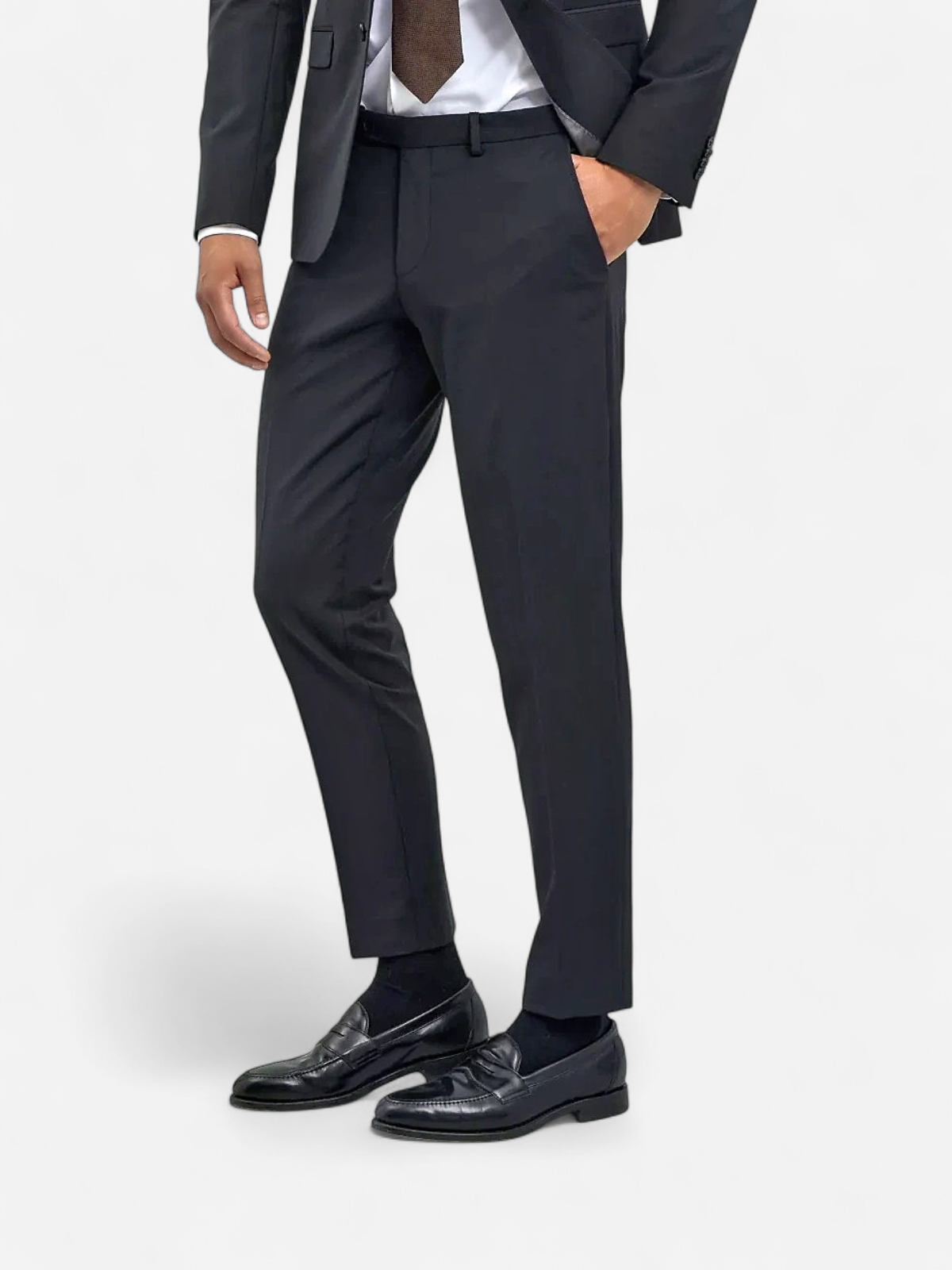 Turo Tailor, Miesten Suorat Housut, Hilton Athlete Musta - Kekäle.fi