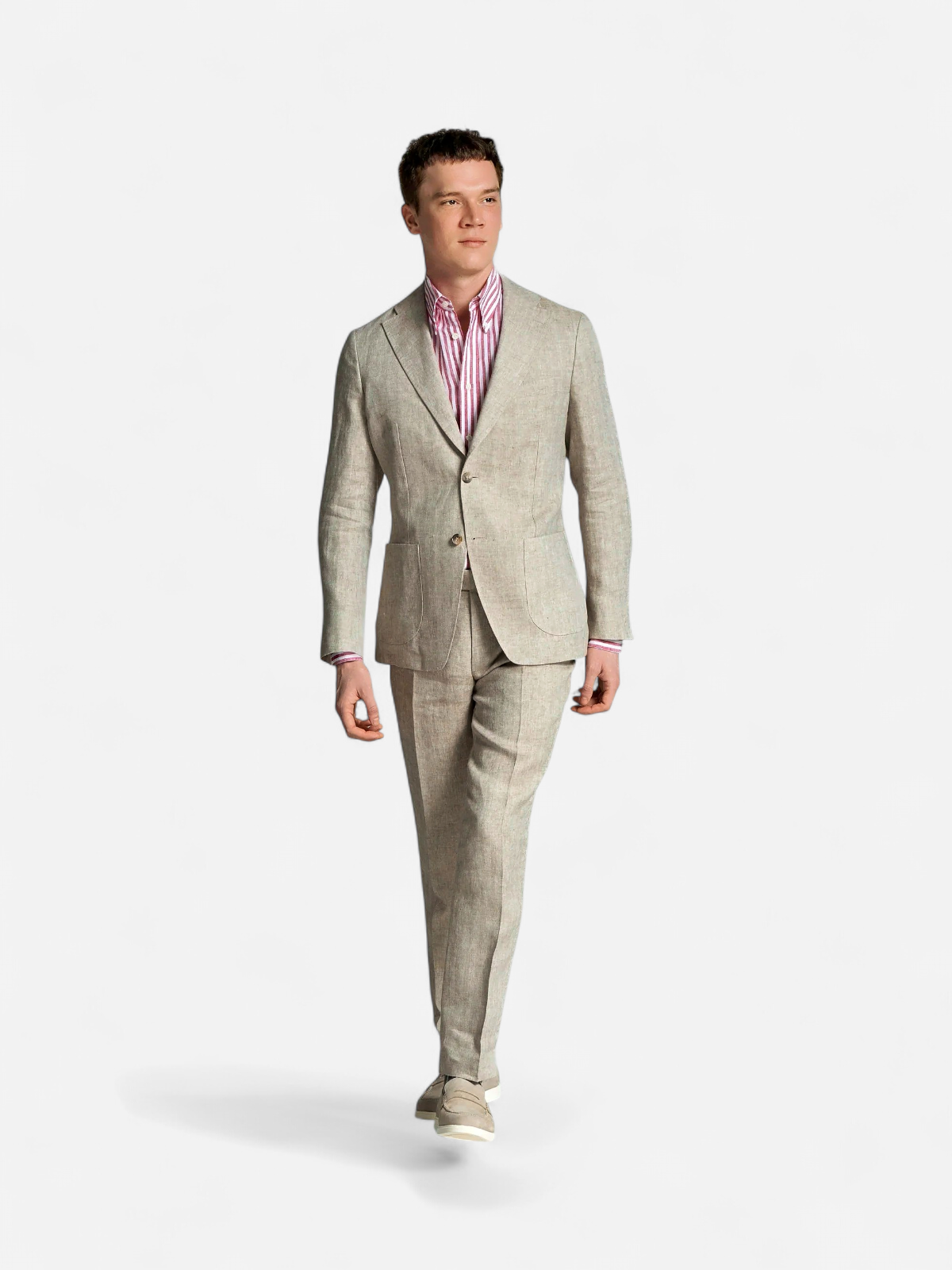 Turo Tailor puvun housut, HAMPTON LINEN TROUSER Ruskea - Kekäle.fi