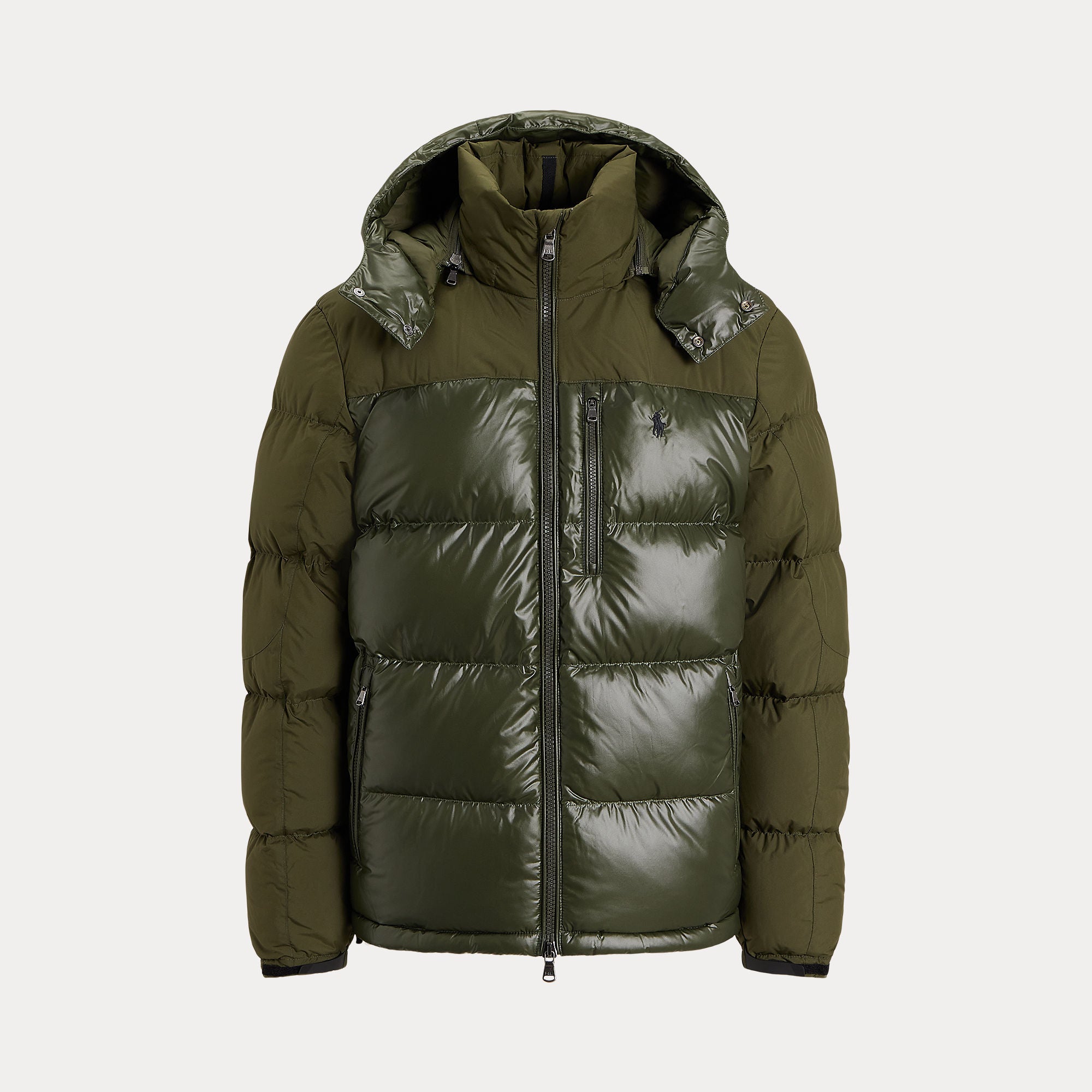Polo Ralph Lauren The Gorham Two-Tone Down Jacket, tummanvihreä