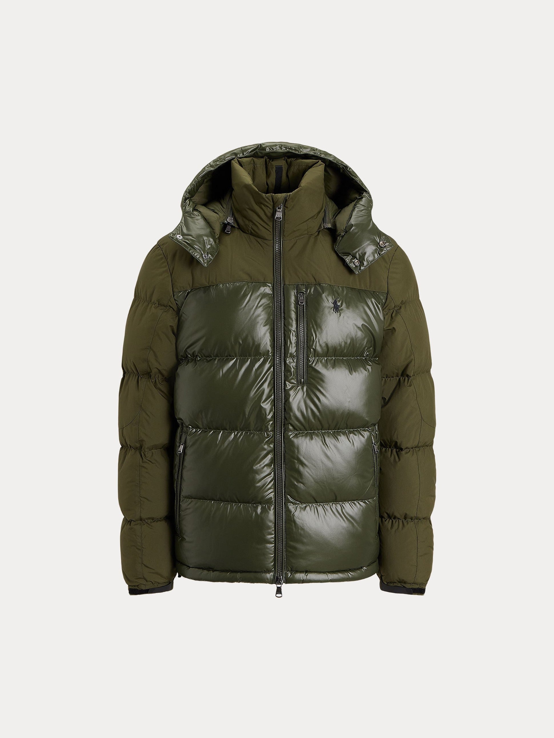 Polo Ralph Lauren The Gorham Two-Tone Down Jacket, tummanvihreä
