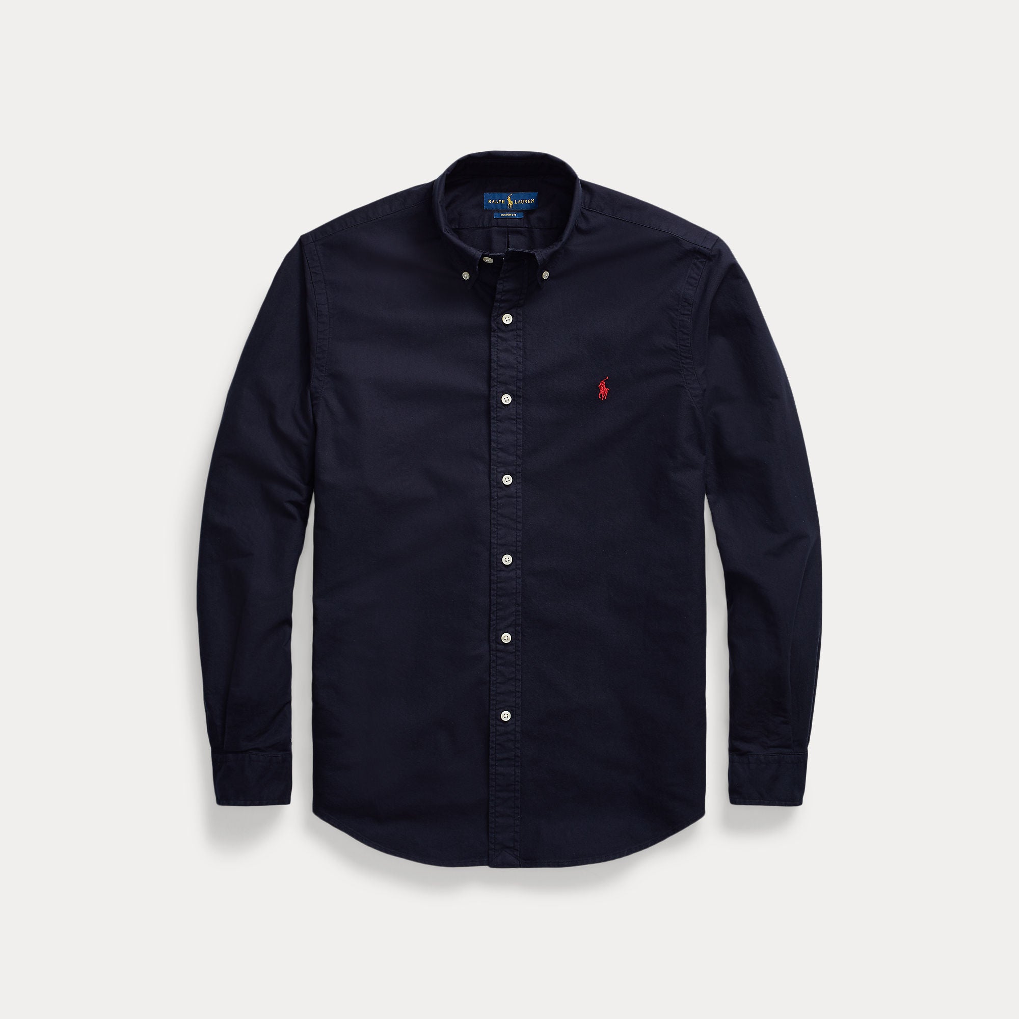Polo Ralph Lauren miesten kauluspaita Custom Fit Carment-dyed Oxford Shirt, tummansininen