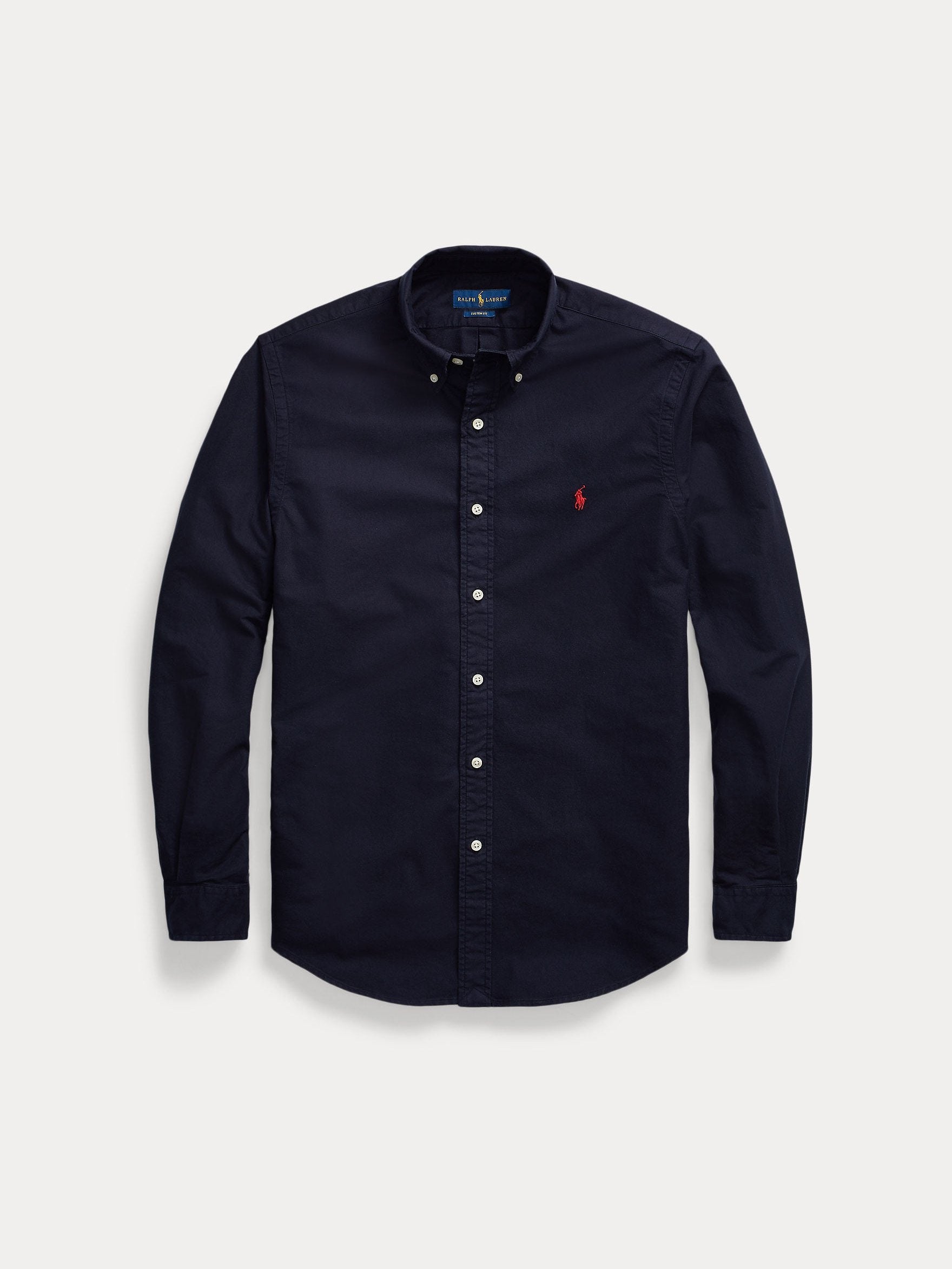 Polo Ralph Lauren miesten kauluspaita Custom Fit Carment-dyed Oxford Shirt, tummansininen