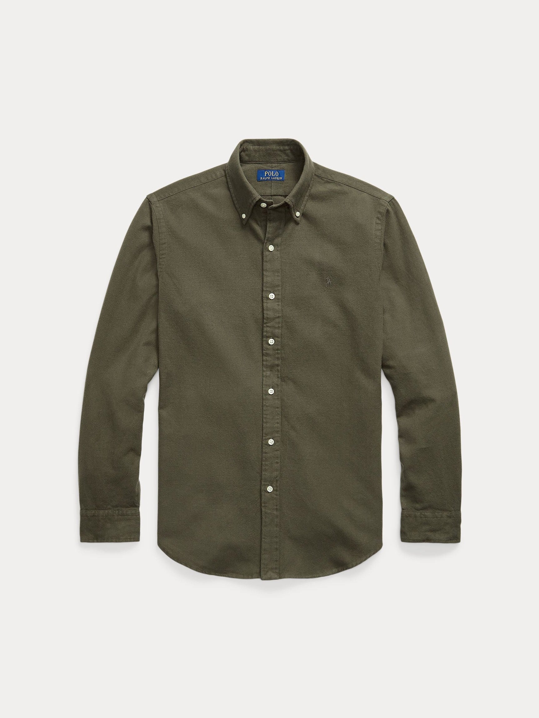 Polo Ralph Lauren miesten kauluspaita Long Sleeve Sport Shirt, tummanvihreä