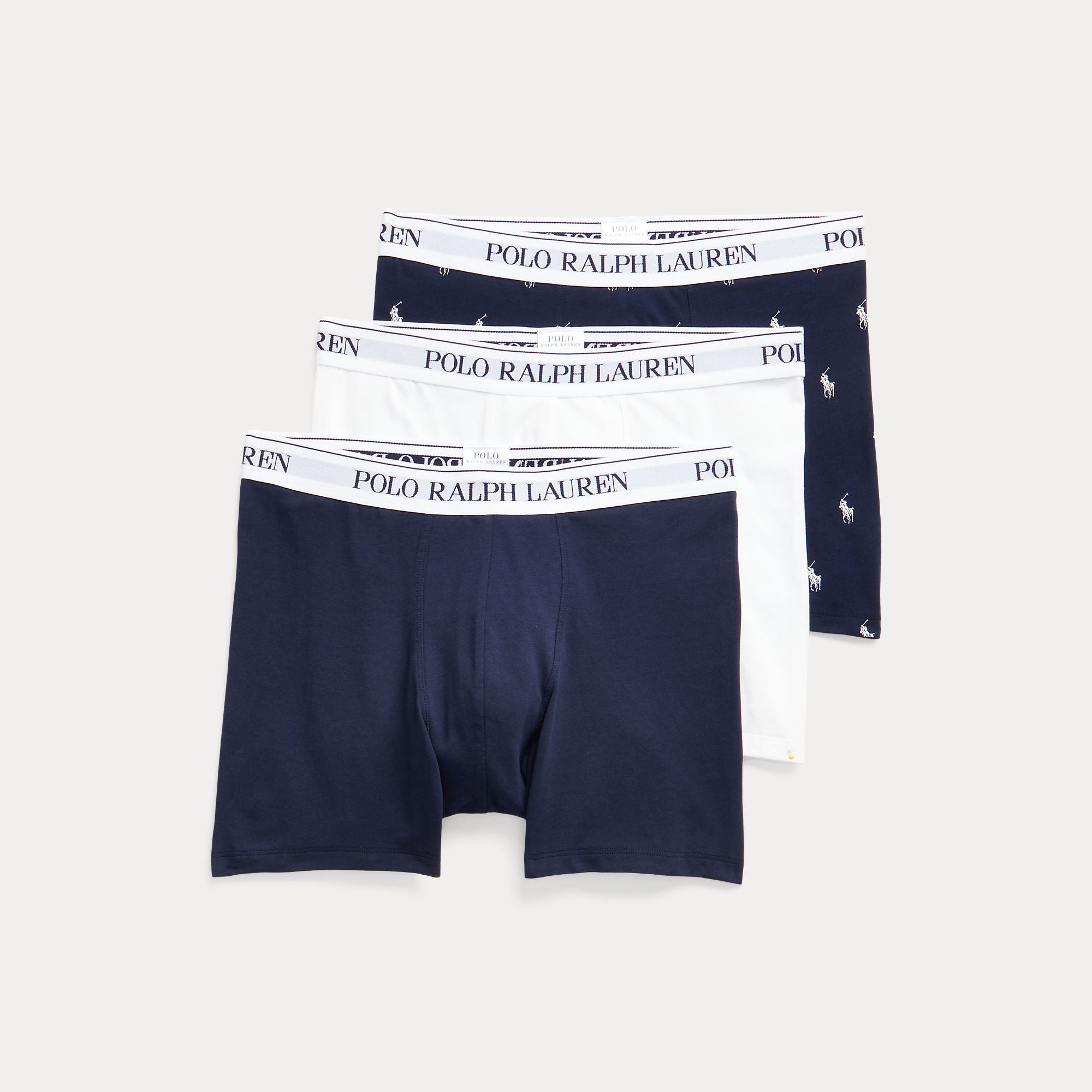 Polo Ralph Lauren Miehet Alushousut K Boxer Brief 3kpl AOP tummansininen