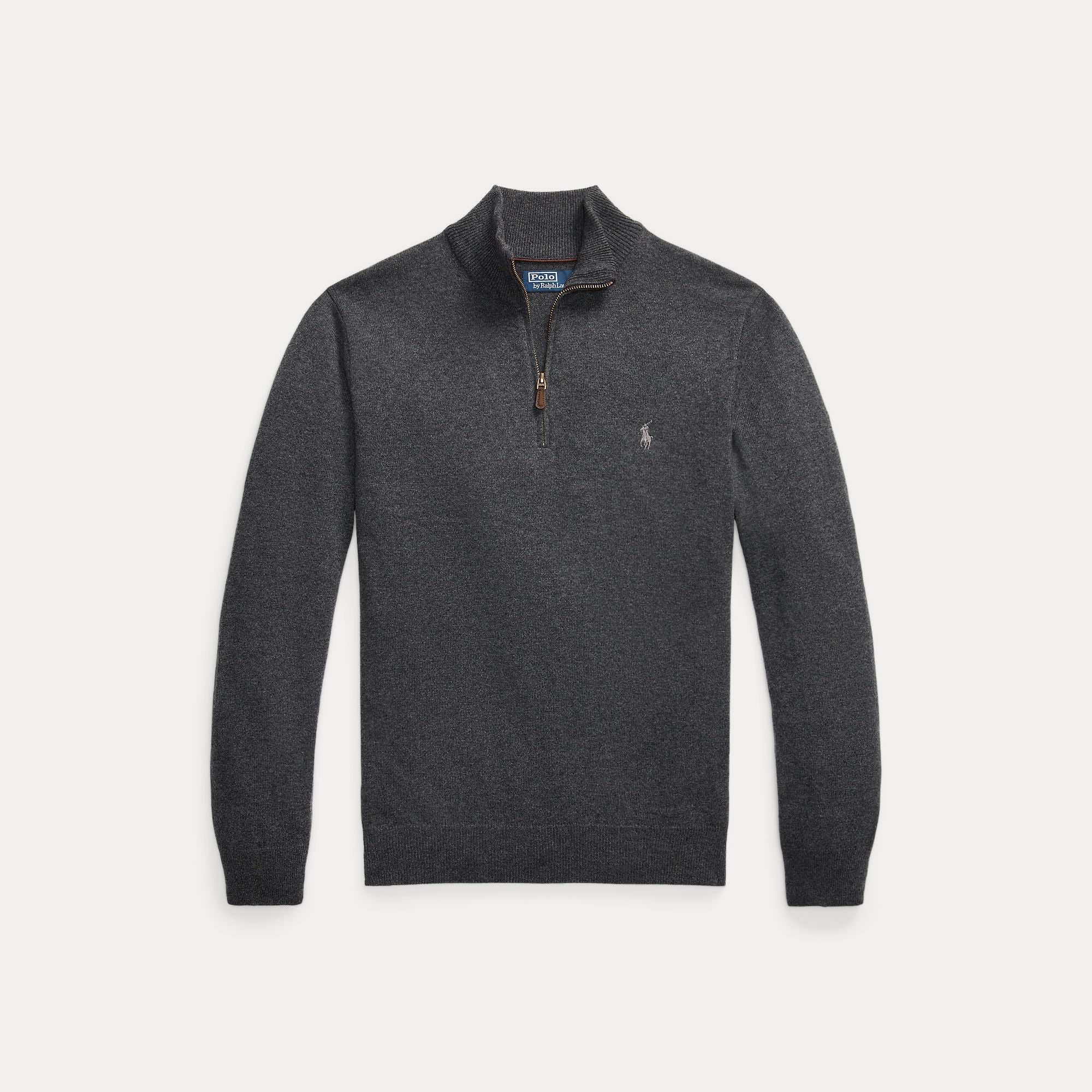 Polo Ralph Lauren Miesten Neulepusero LS HZ PP-LONG SLEEVE-PULLOVER, tummanharmaa