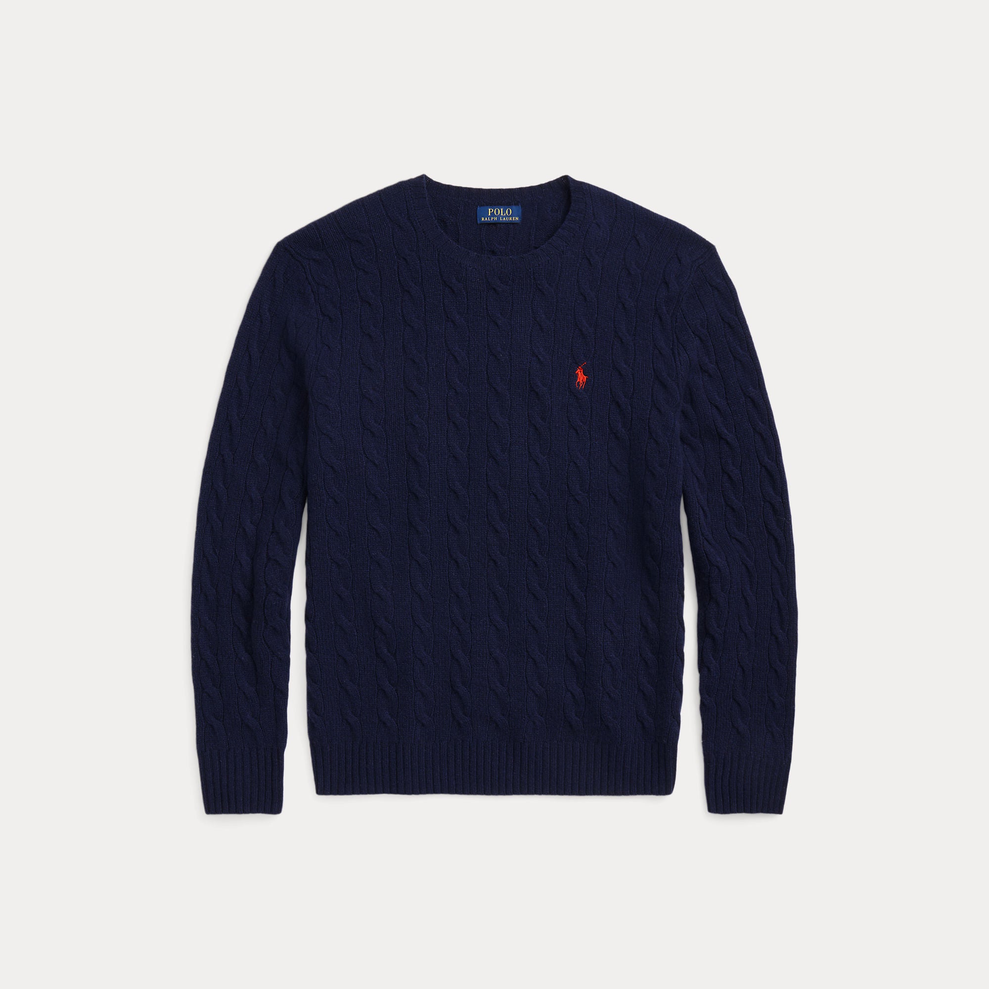 Polo Ralph Lauren miesten neulepusero LSCABLECNPP LONG SLEEVE PULLOVER, tummansininen