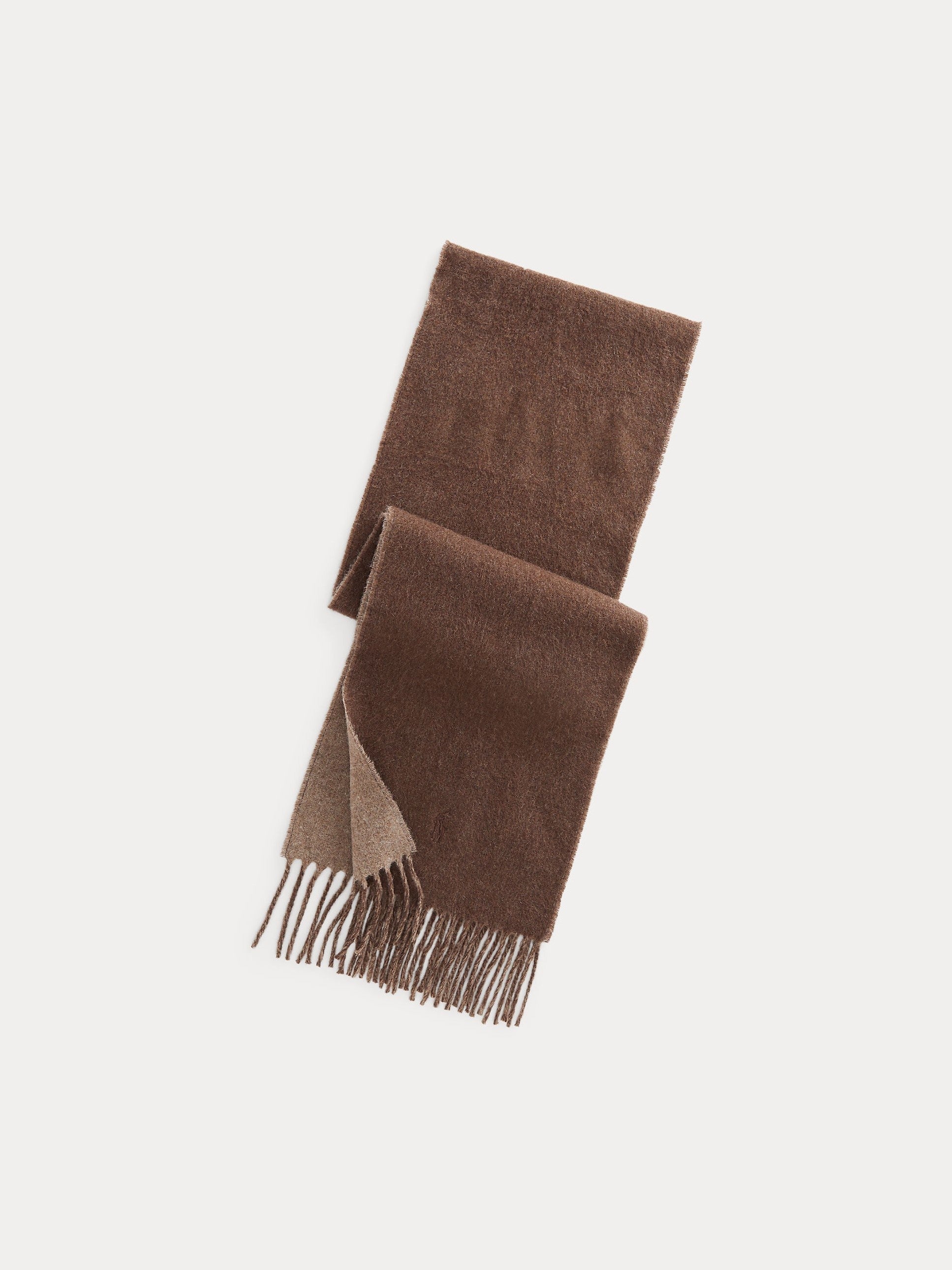 Polo Ralph Lauren Unisex huivi Classic RVRS Scarf, tummanruskea