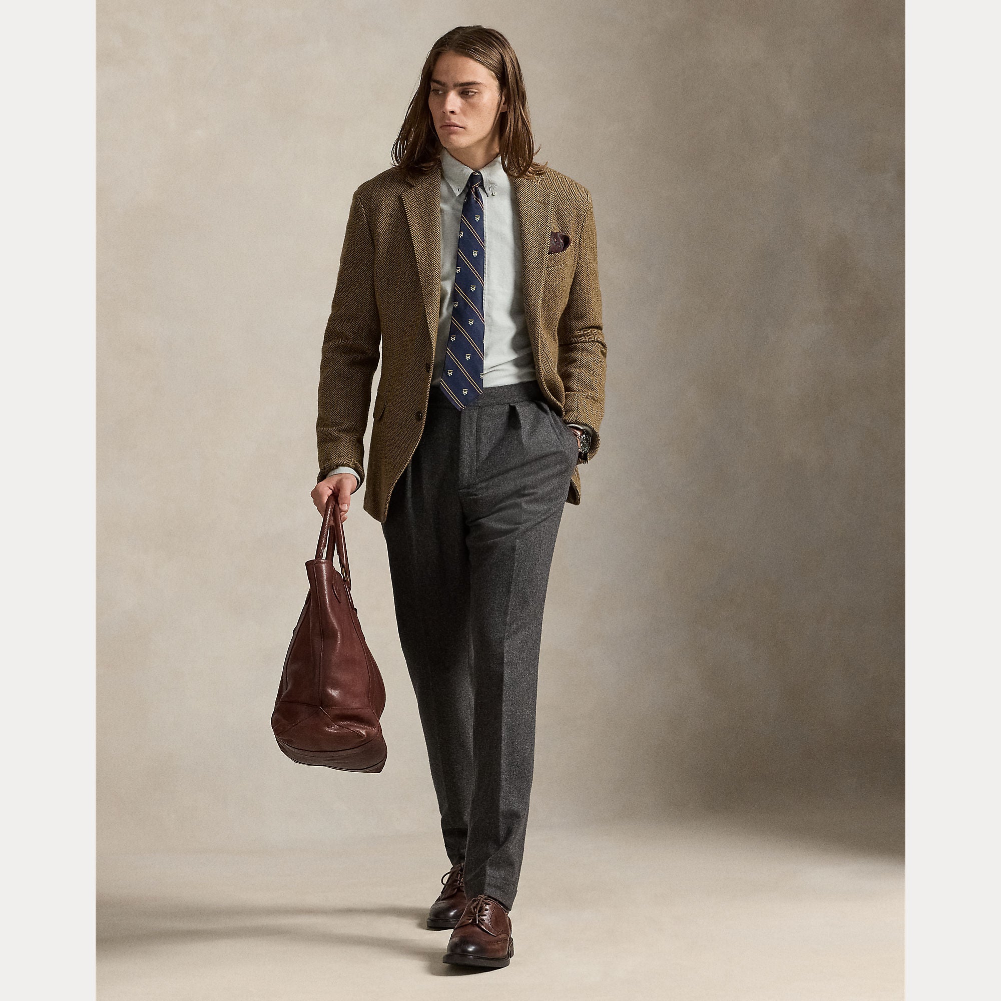 Polo Ralph Lauren miesten kauluspaita Long Sleeve Sport Shirt, vaaleanvihreä