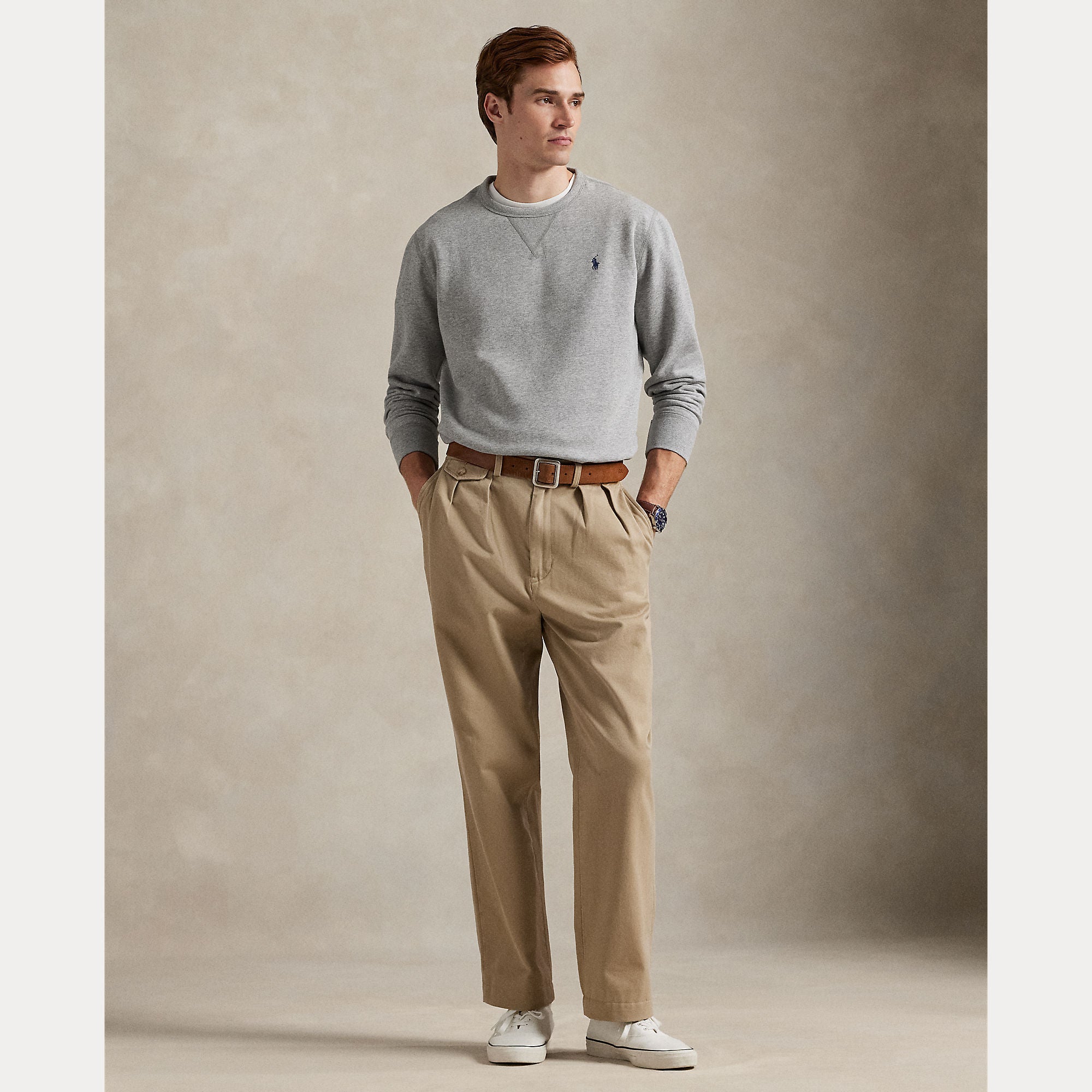 Polo Ralph Lauren miesten neule Long Sleeve Knit, harmaa