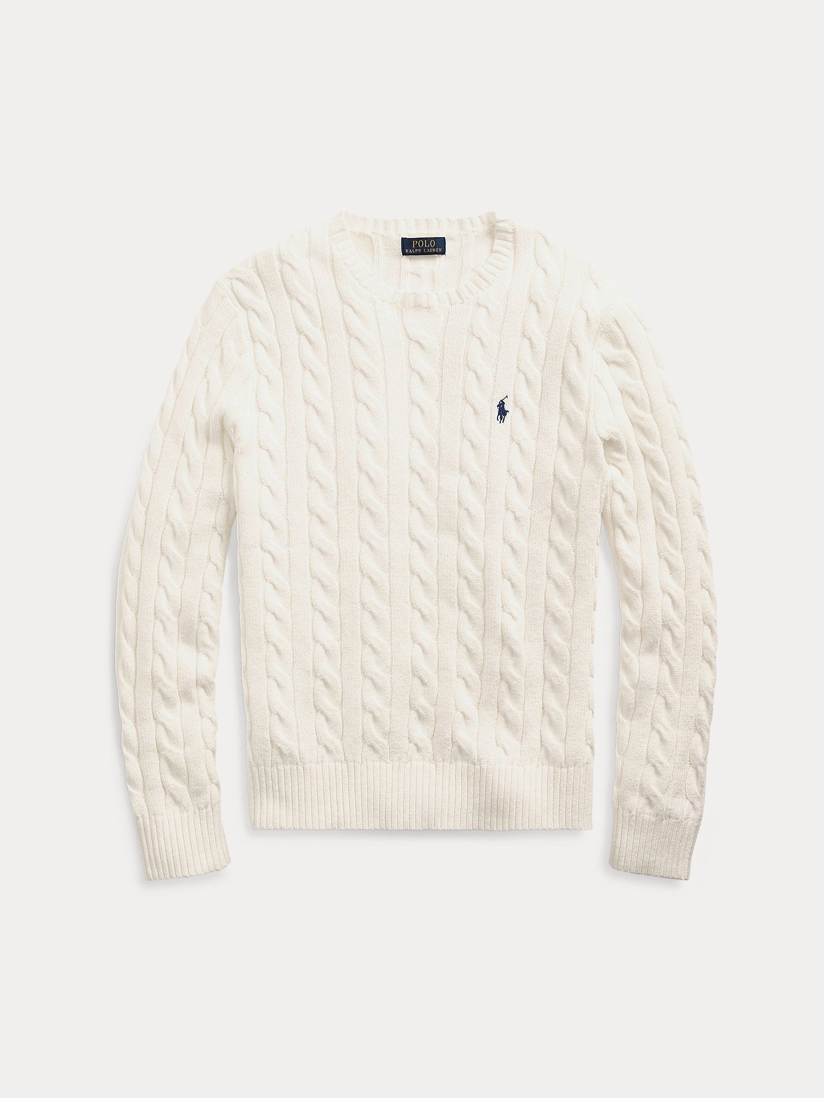 Polo Ralph Lauren miesten neule, LS DRIVE LONG SLEEVE PULLOVER Valkoinen