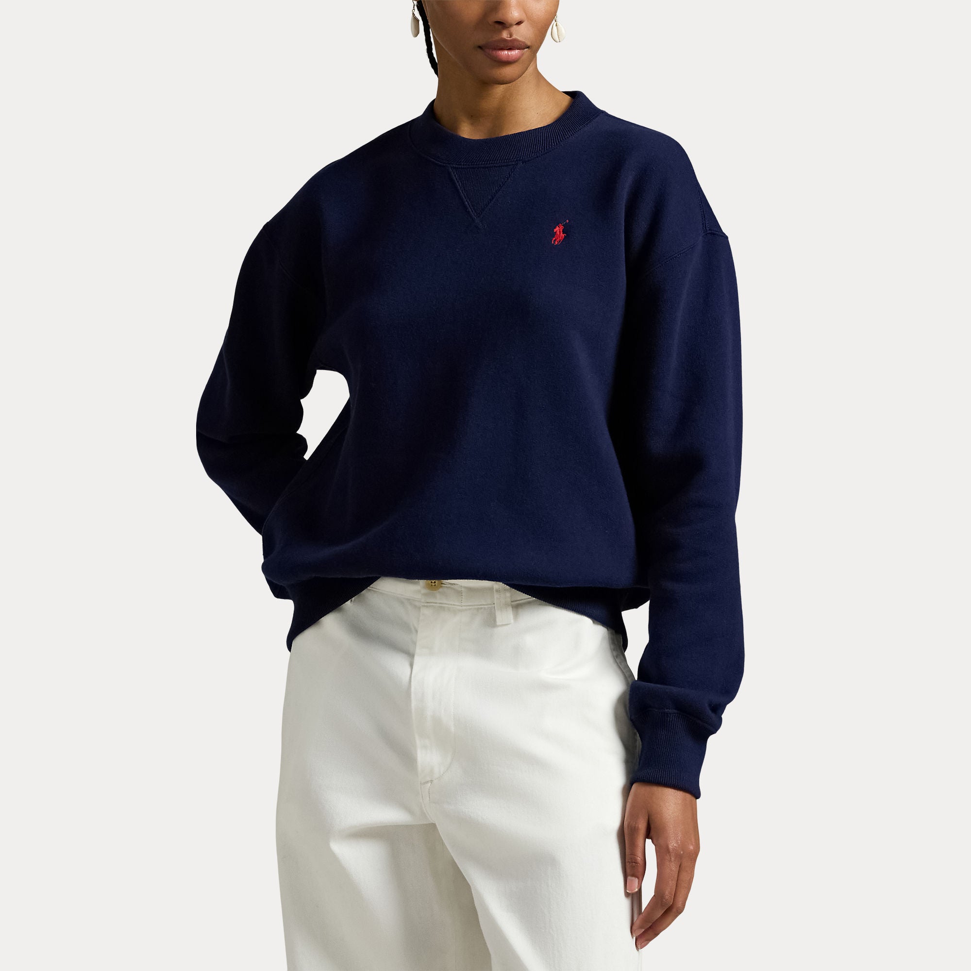 Polo Ralph Lauren naisten collegepaita Fleece Crewneck, tummansininen