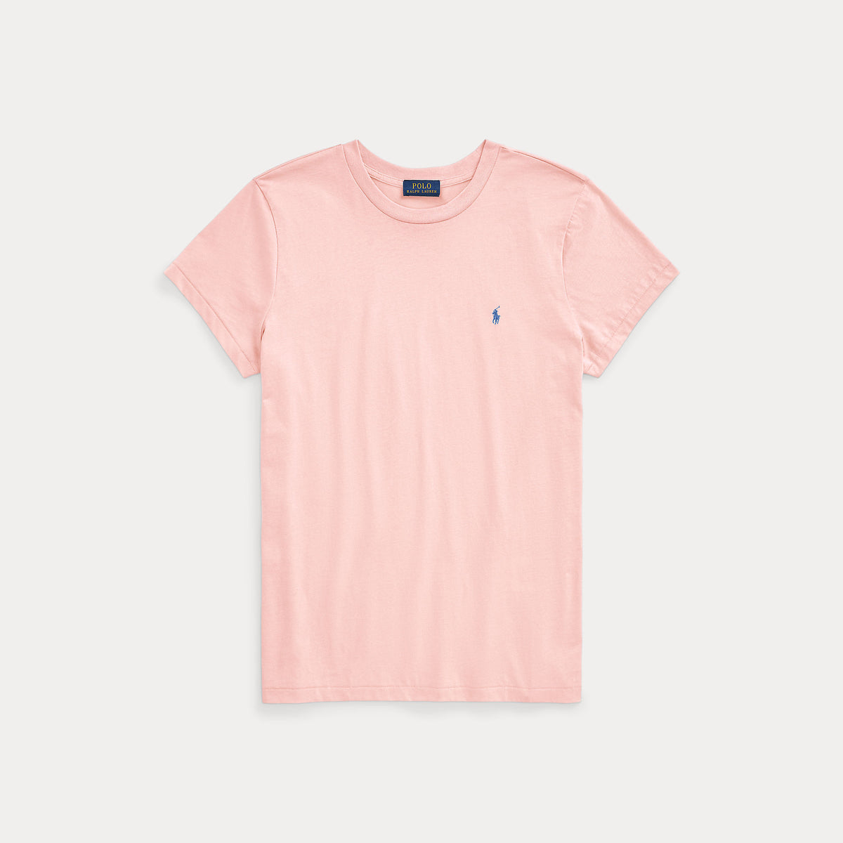 Polo Ralph Lauren naisten t-paita New RLTPP-Short Sleeve T-Shirt, vaaleanpunainen, lyhythihainen 100 prosentin puuvillapaita, pyöreä pääntie ja pieni kirjailtu logo