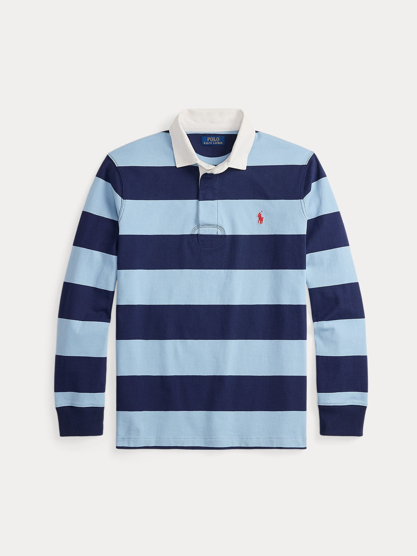 Polo Ralph Lauren miesten paita LS Rugby M3 Long Sleeve Knit, raidallinen sininen