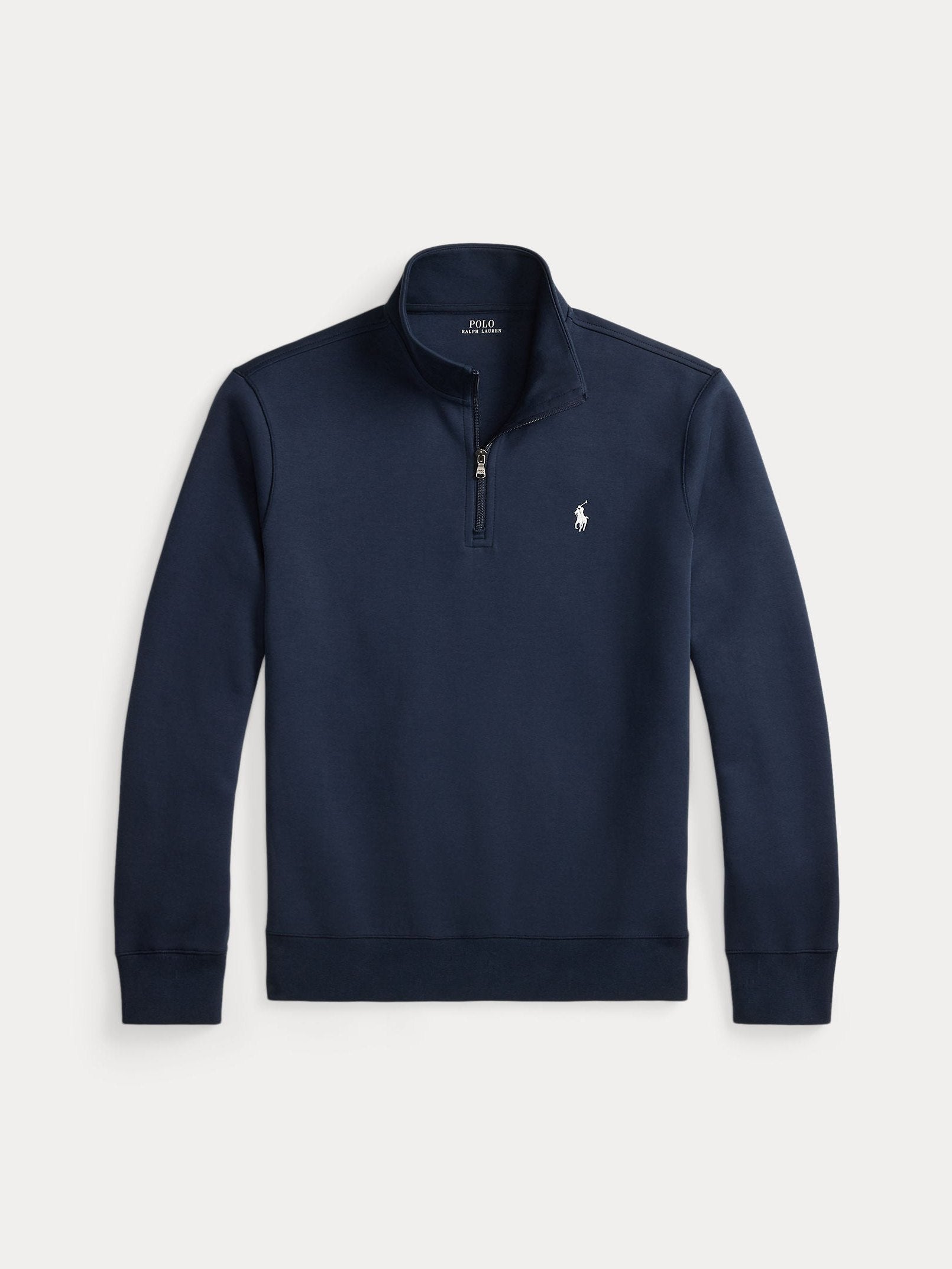 Polo Ralph Lauren miesten collegepaita Double Knit Half Zip Athletic, tummansininen