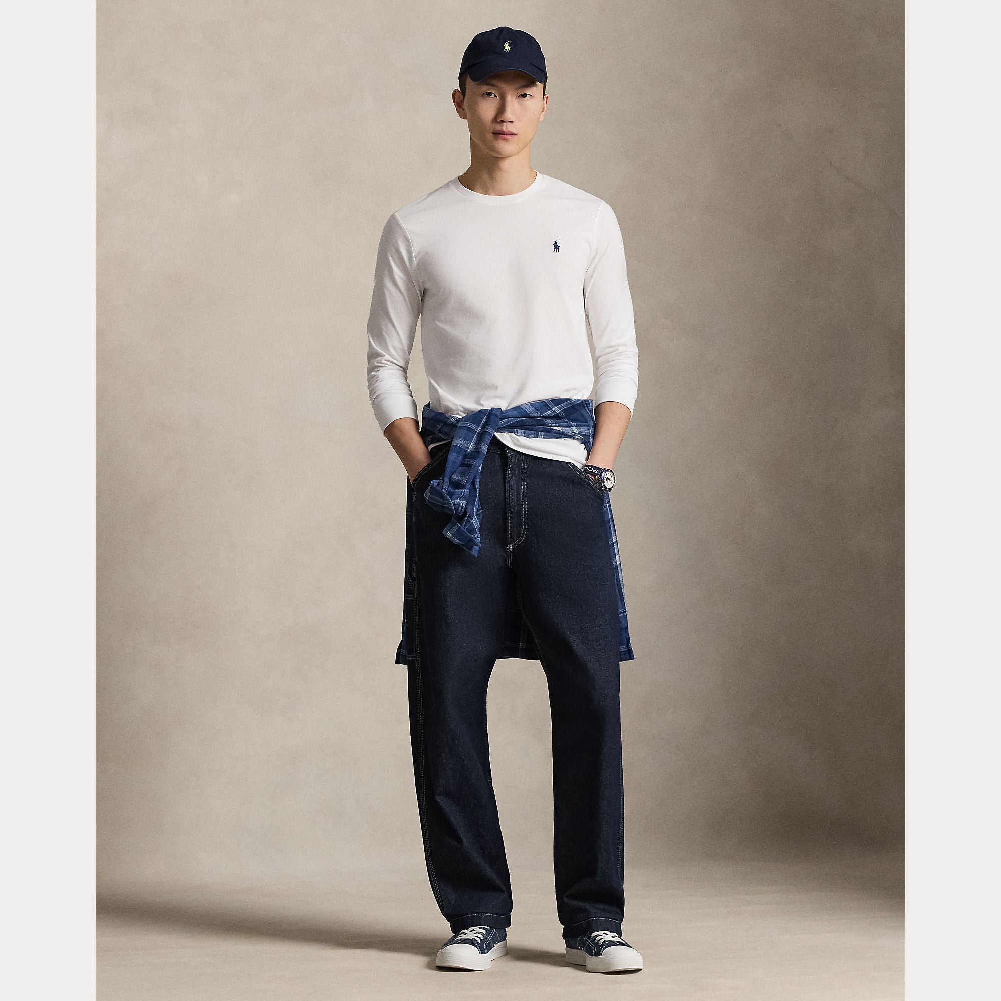 Polo Ralph Lauren miesten pitkähihainen paita Long Sleeve T-shirt, valkoinen