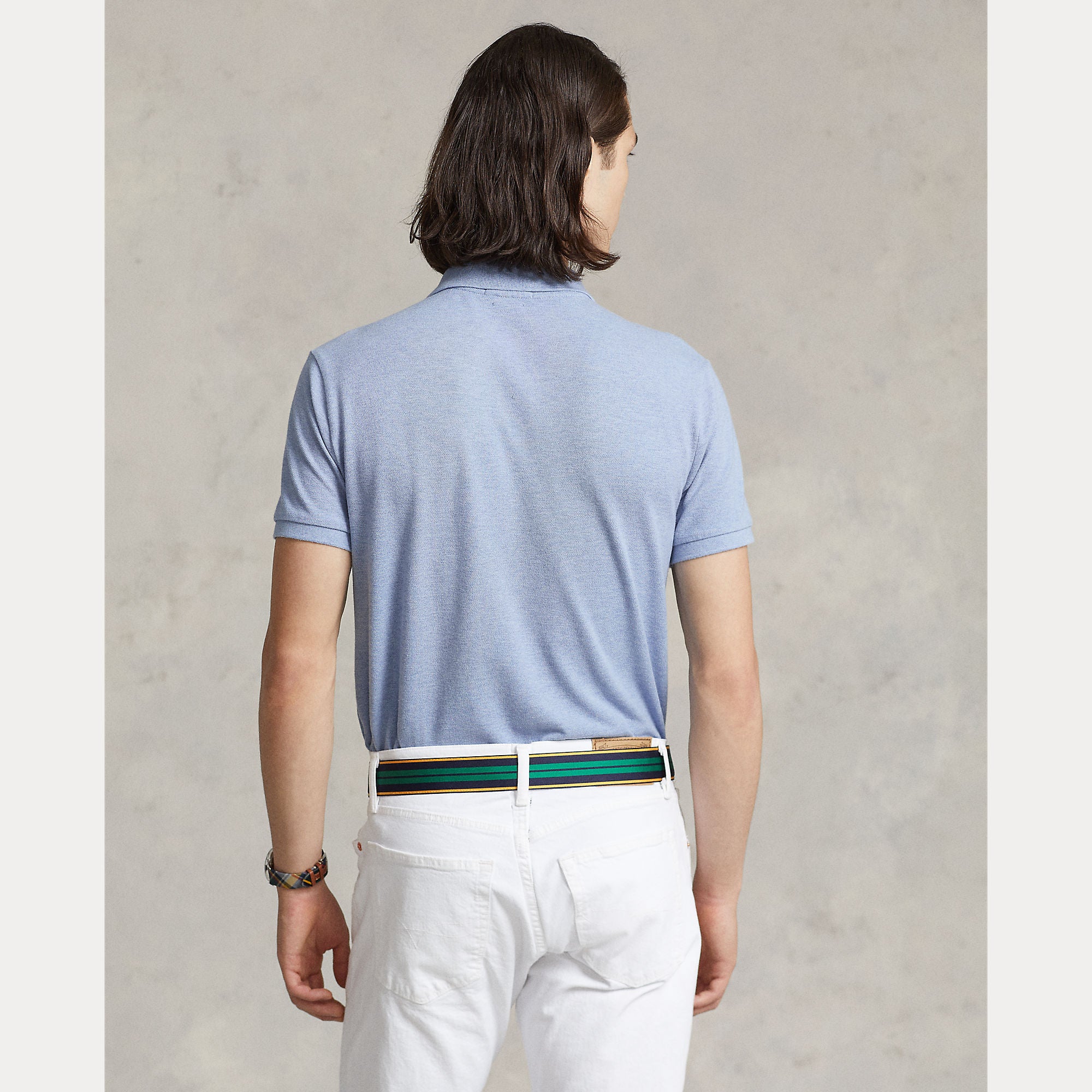 Polo Ralph Lauren miesten pikeepaita Iconic Mesh Polo Shirt, vaaleansininen
