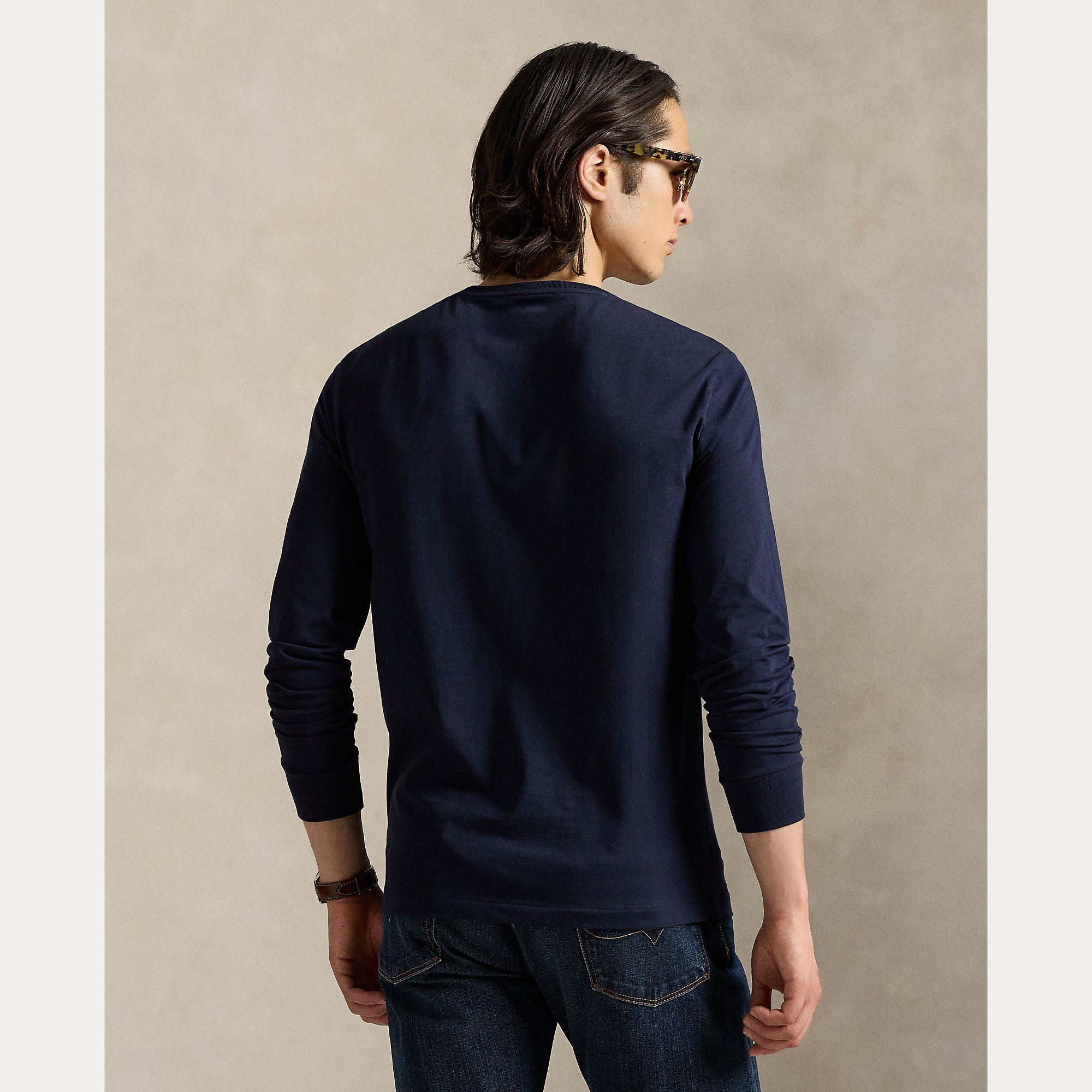 Polo Ralph Lauren miesten pitkähihainen paita Long Sleeve T-shirt, tummansininen