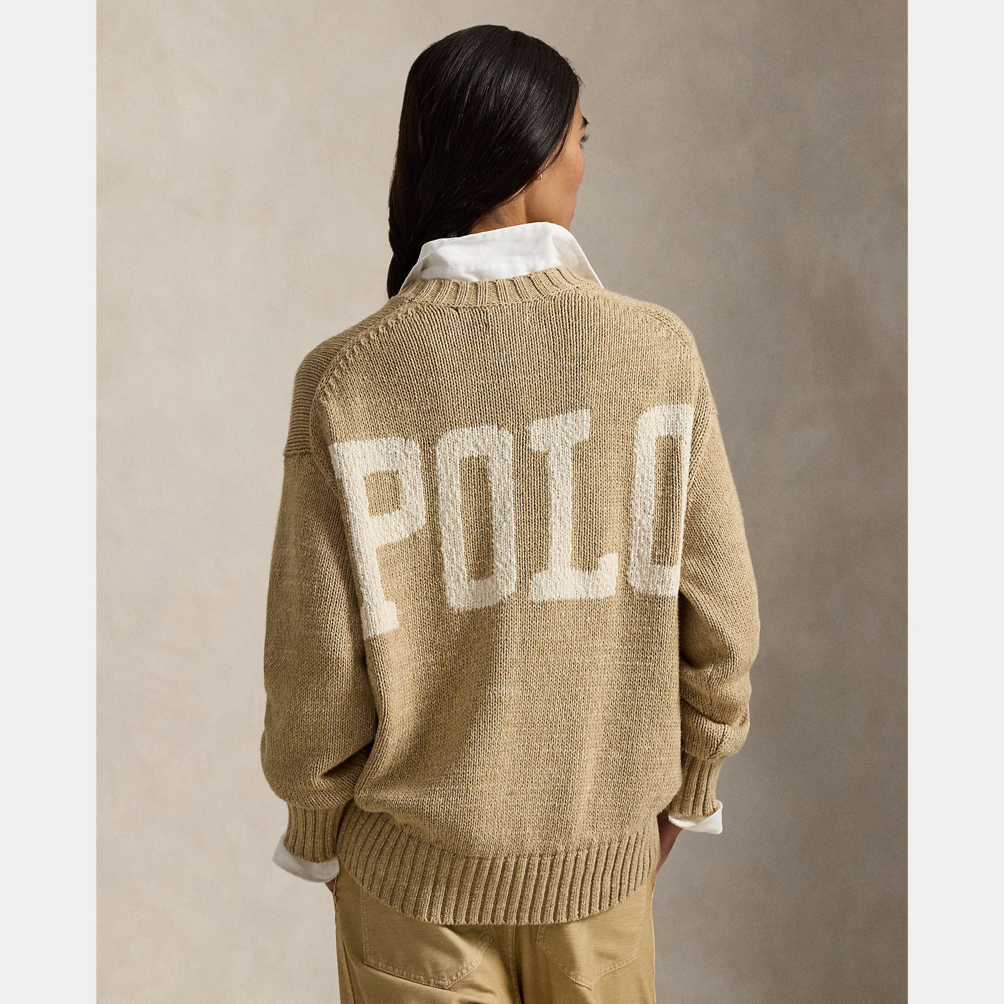 Polo Ralph Lauren naisten neule Sweather Pullover, kameli