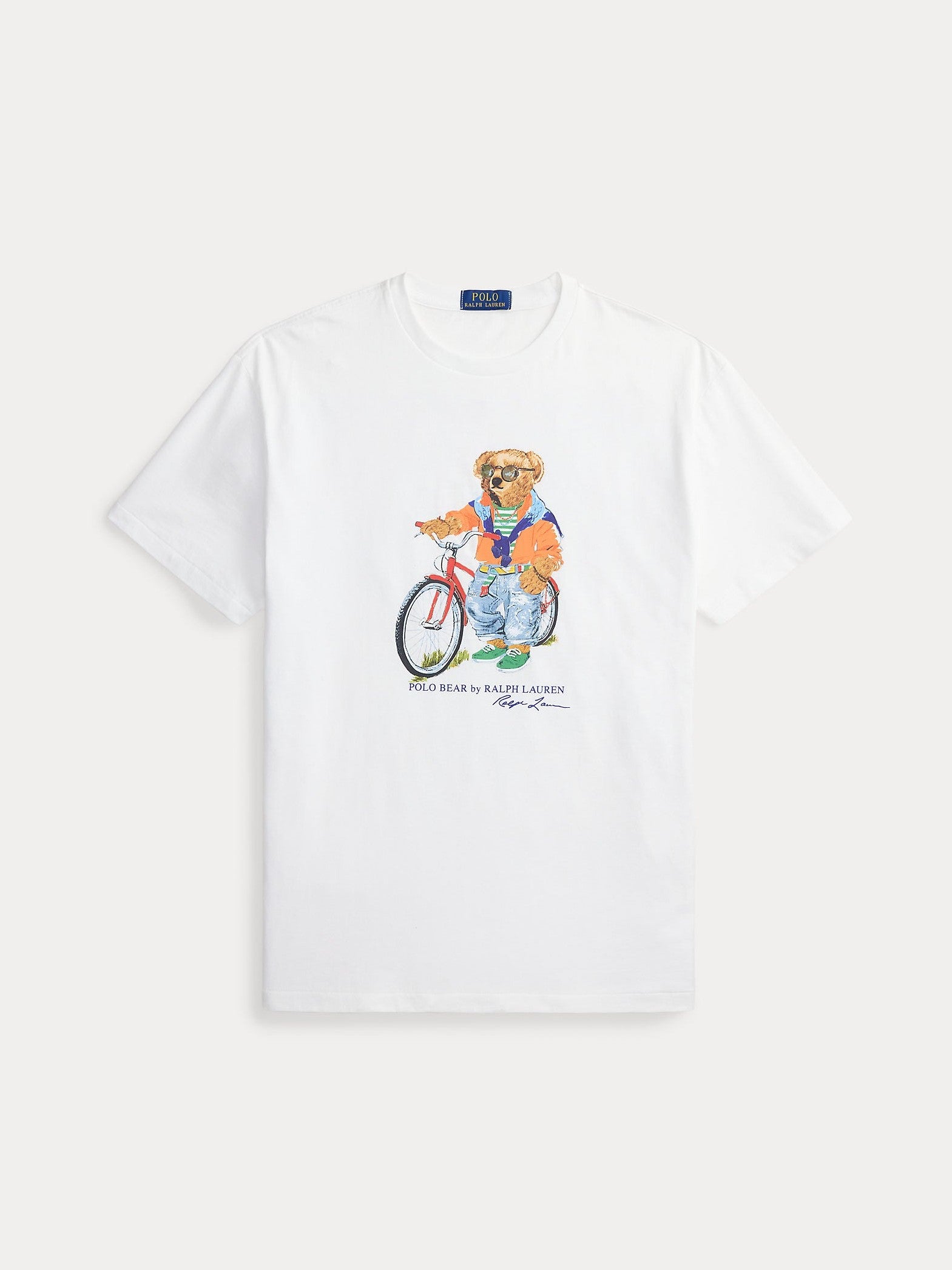 Polo Ralph Lauren miesten T-paidat Polo Bear Knit-T-Shirt, valkoinen