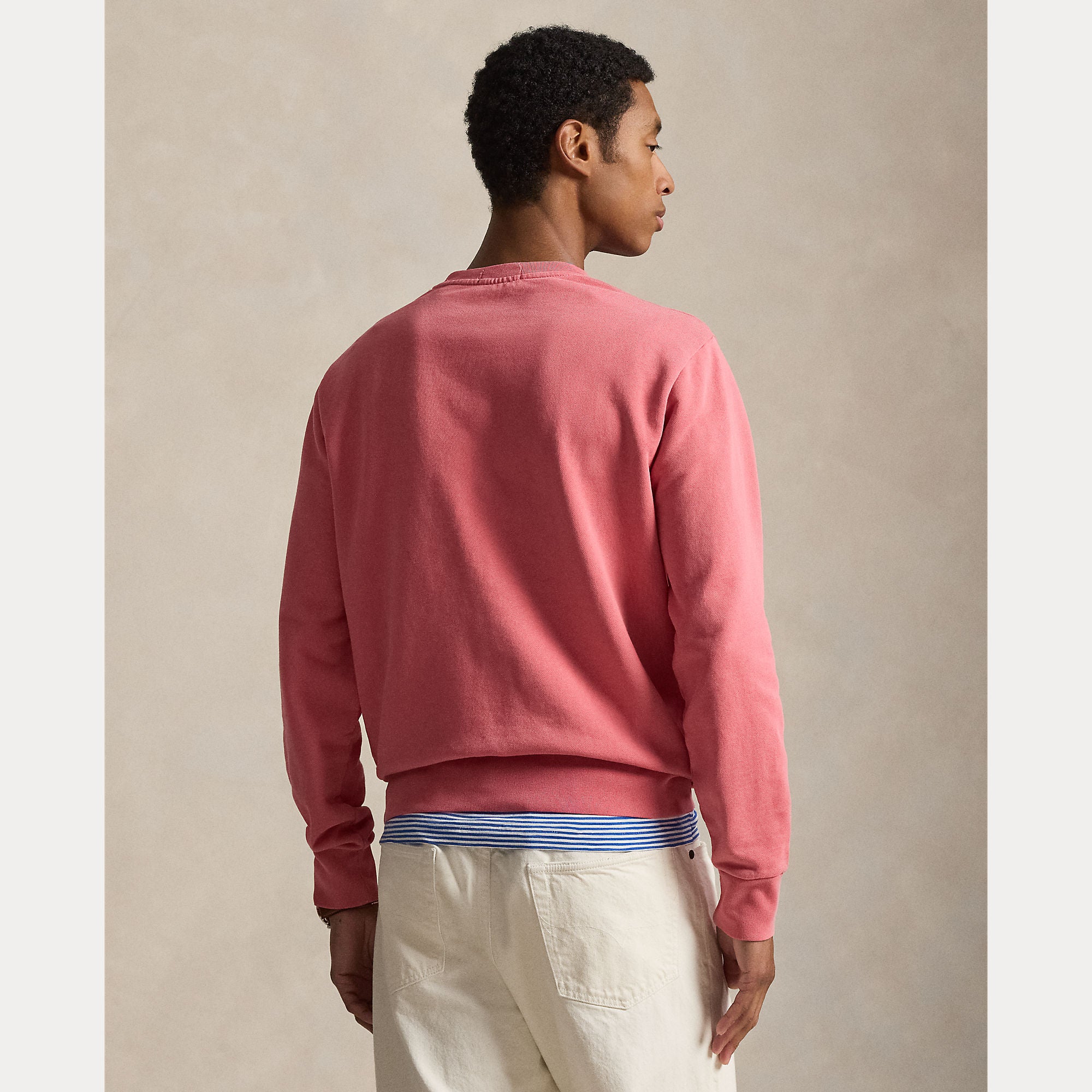 Polo Ralph Lauren miesten collegepaita Long Sleeve C Neck, punainen
