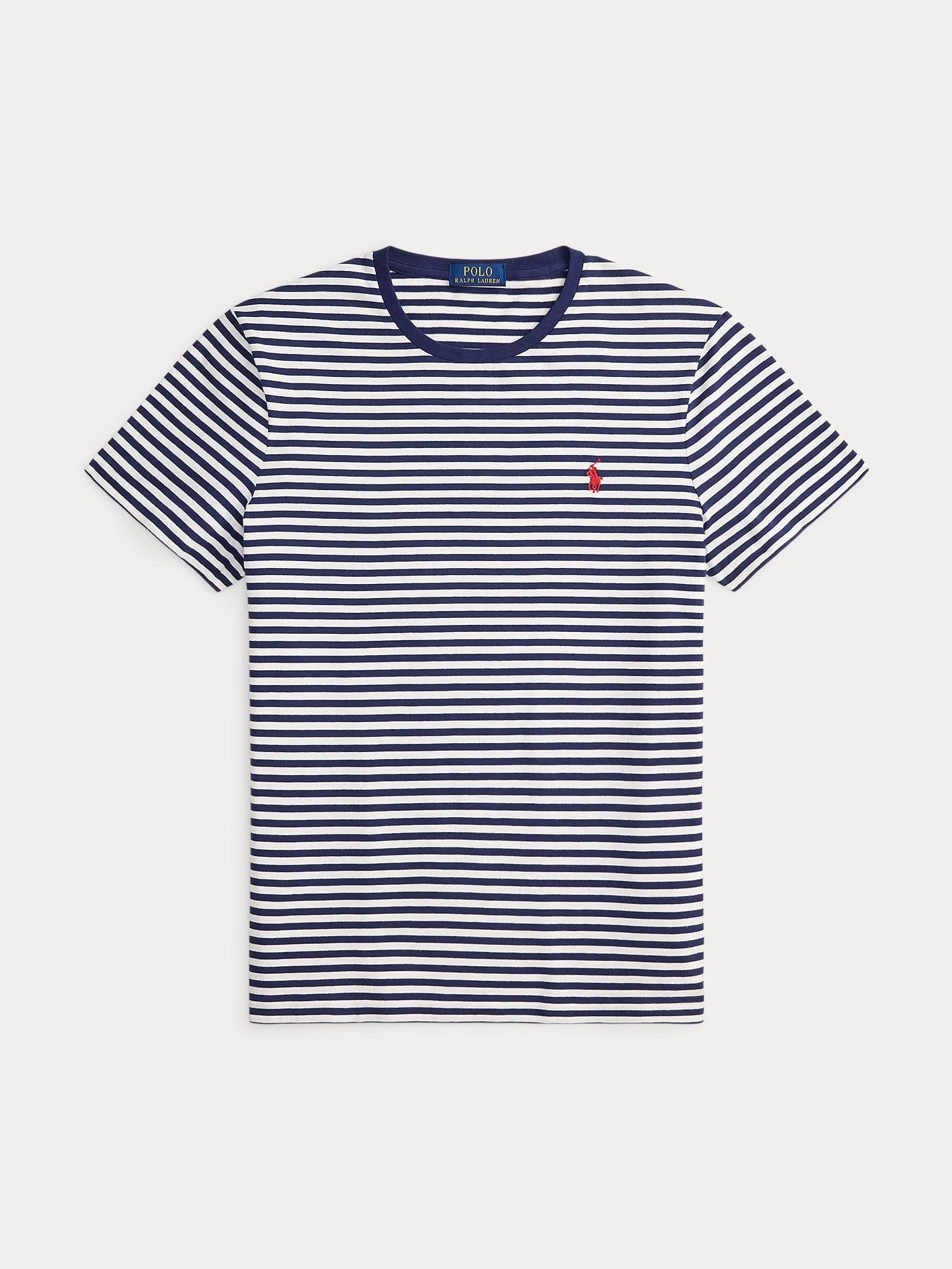 Polo Ralph Lauren miesten t-paita Custom Fit Striped T-Shirt, raidallinen sininen