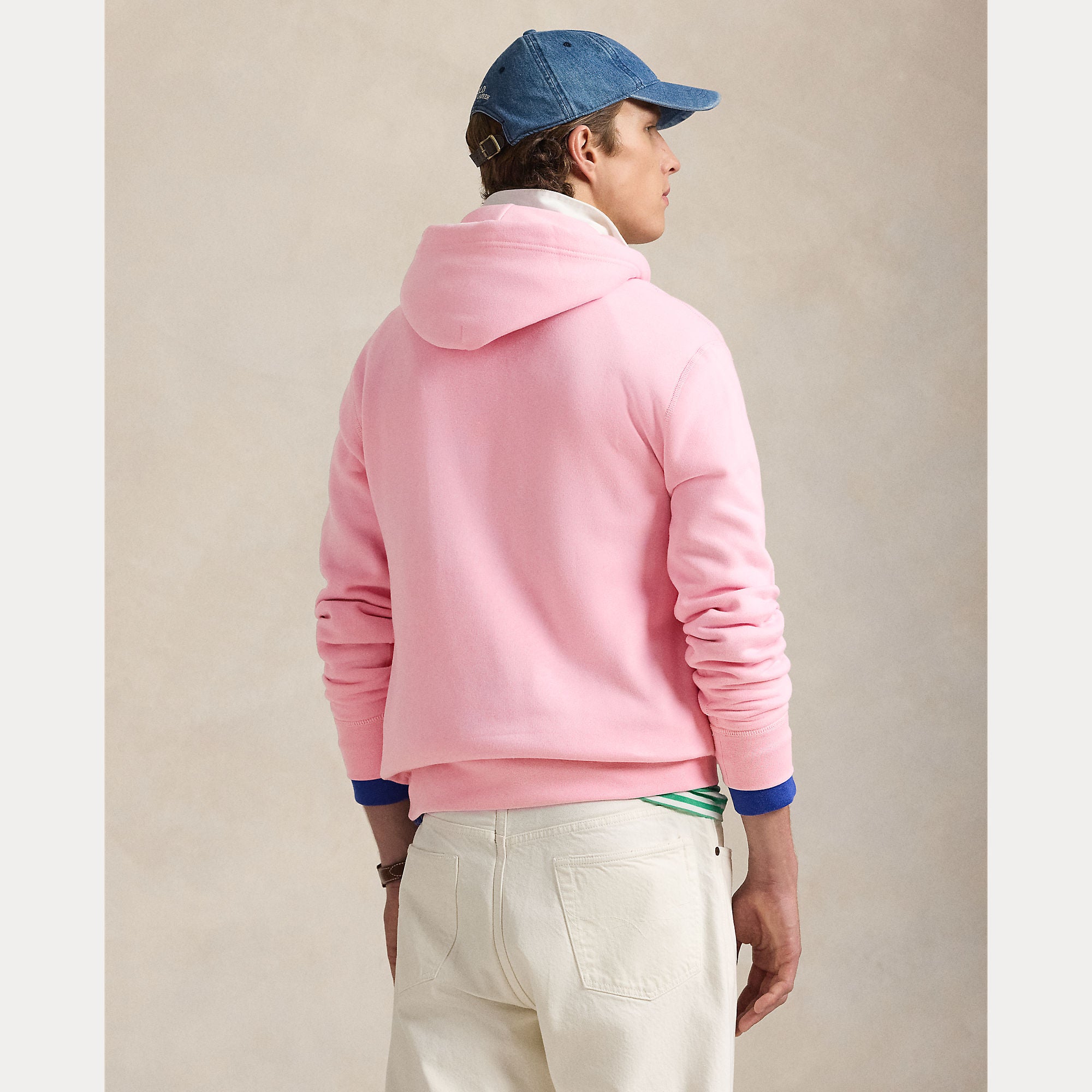 Polo Ralph Lauren miesten huppari The RL Fleece Hoodie, vaaleanpunainen