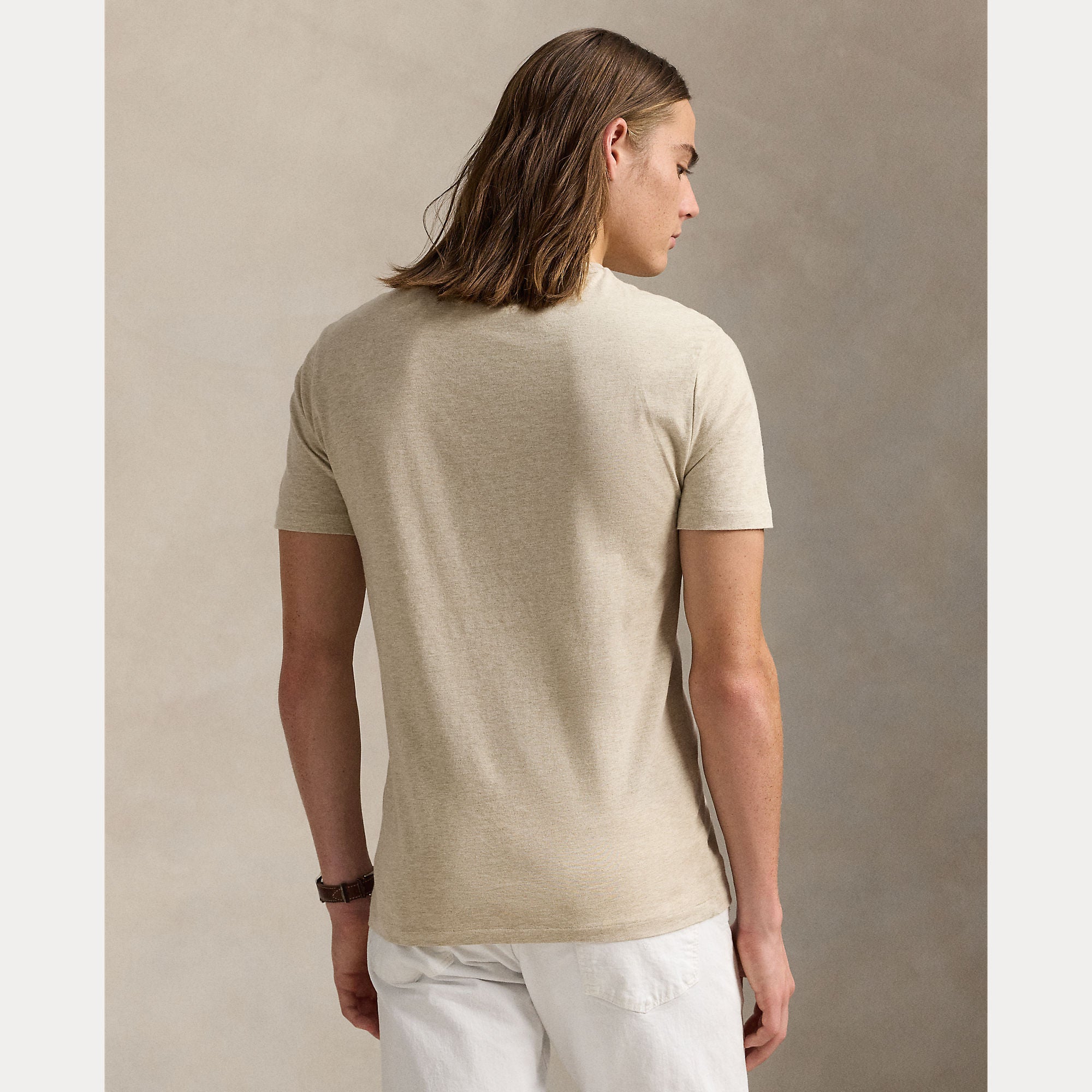 Polo Ralph Lauren miesten T-paita Custom Slim Fit Soft Cotton T-Shirt, beige
