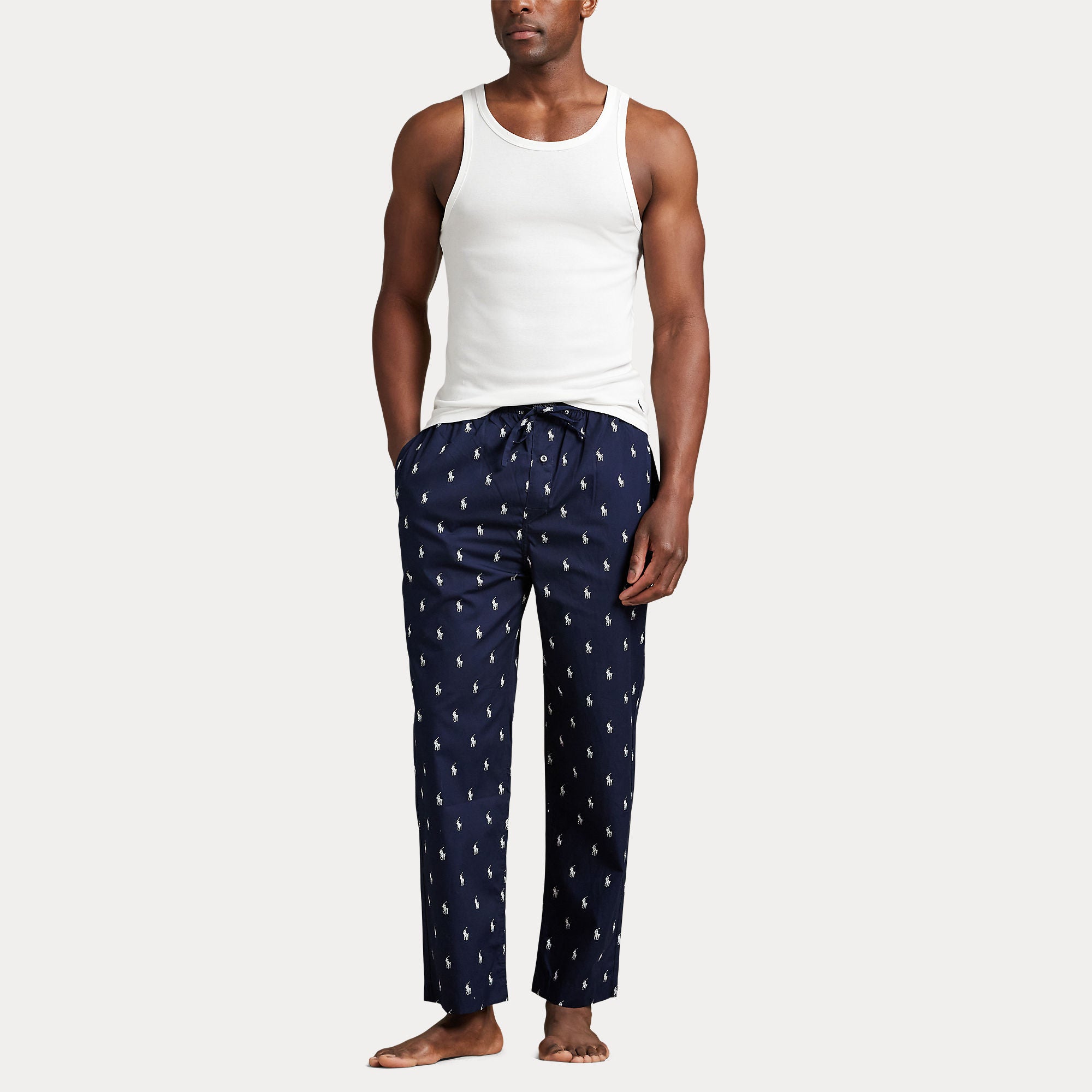 Polo Ralph Lauren miesten pyjamahousut Sleep Bottom, tummansininen