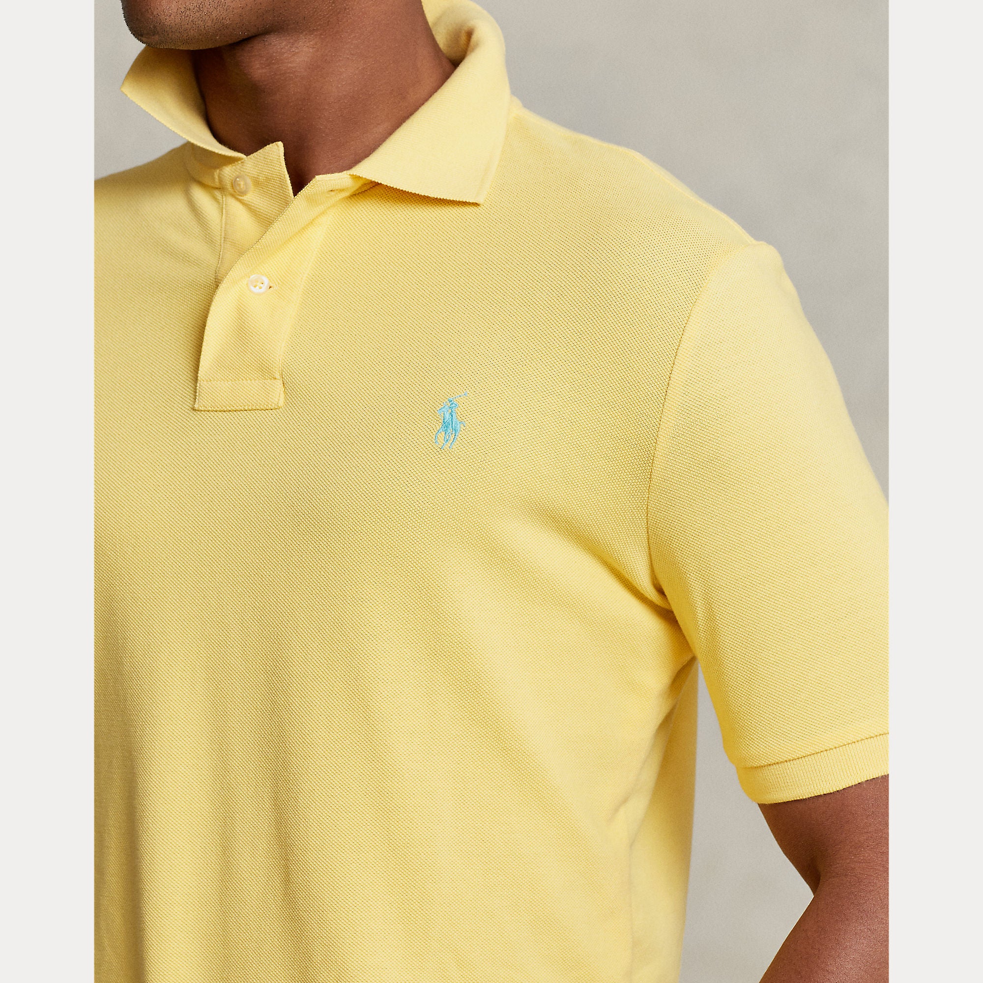 Polo Ralph Lauren miesten pikeepaita Iconic Mesh Polo Shirt, keltainen