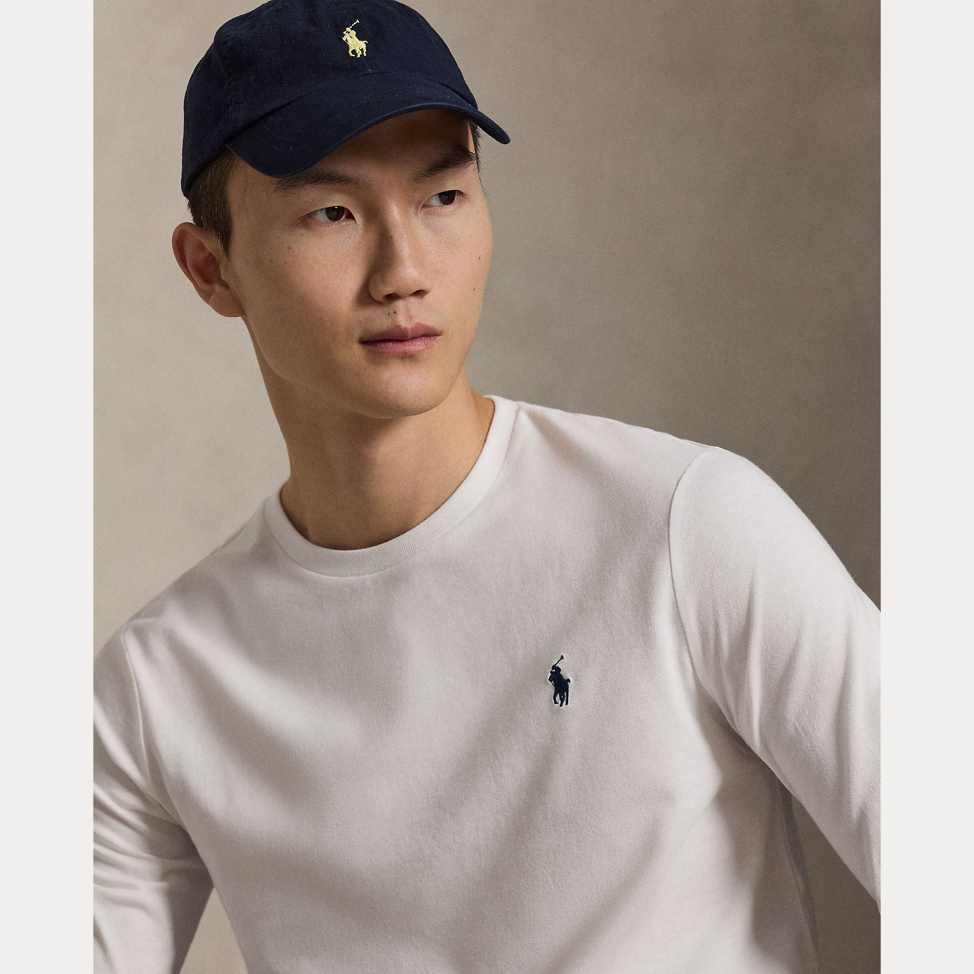 Polo Ralph Lauren miesten pitkähihainen paita Long Sleeve T-shirt, valkoinen