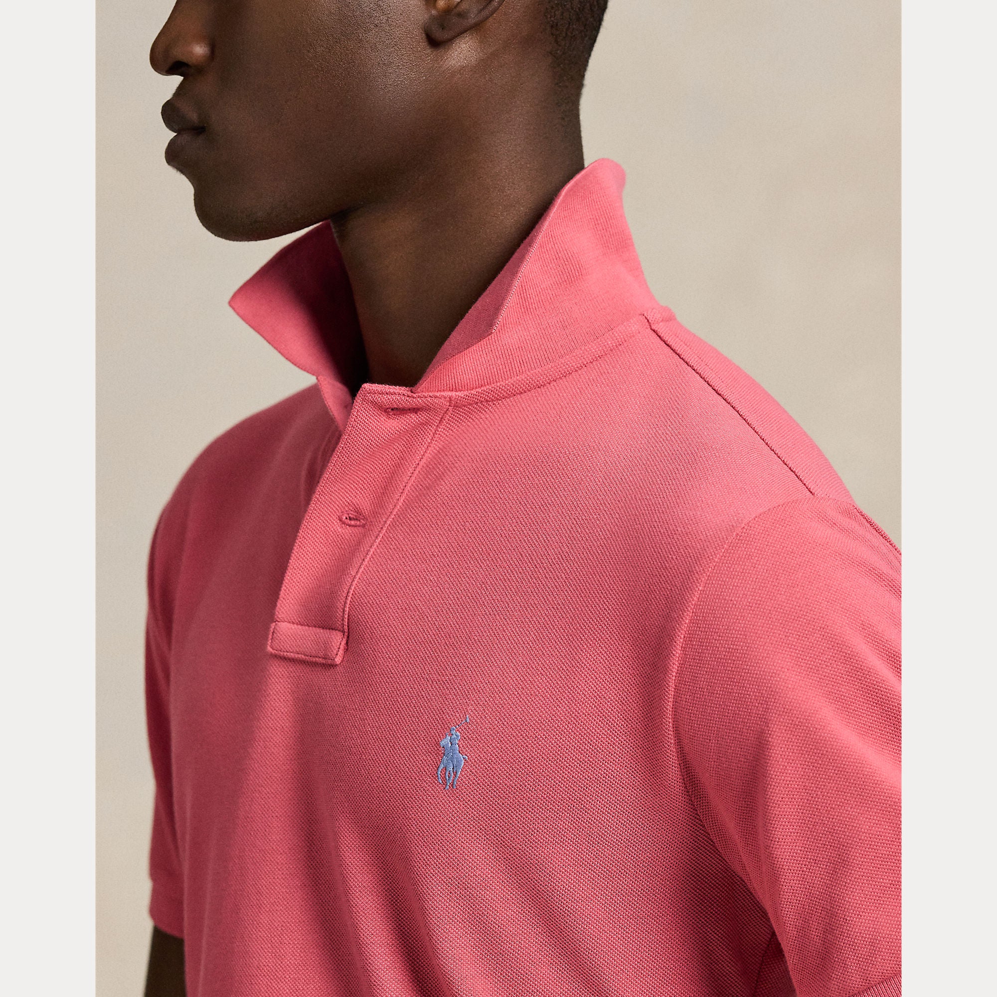 Polo Ralph Lauren miesten pikeepaita Iconic Mesh Polo Shirt, punainen