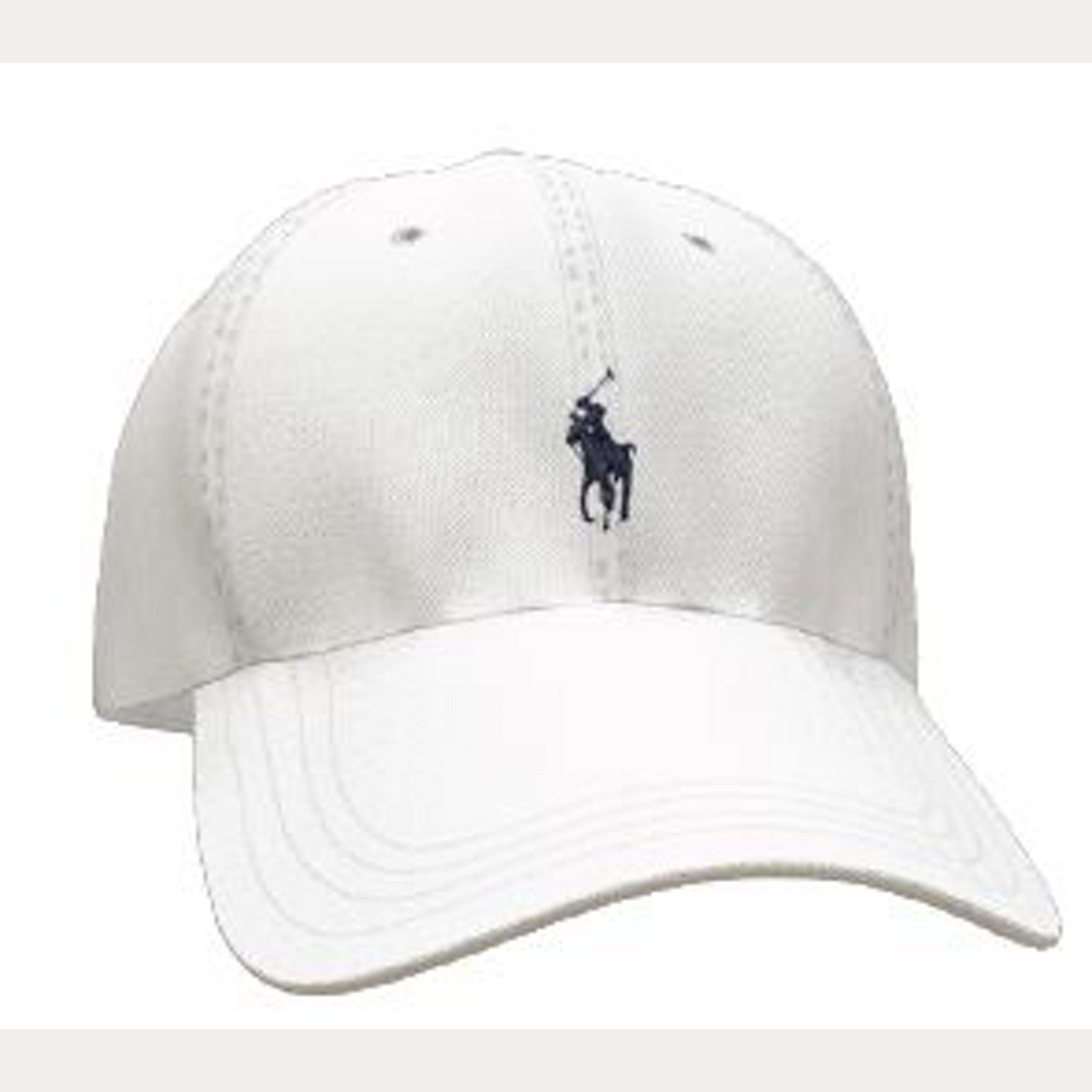 Polo Ralph Lauren lippis Polo Classic Sport Cap, valkoinen, jossa on klassinen kuusiosainen rakenne, kaareva lippa ja brodeerattu musta logo edessä.