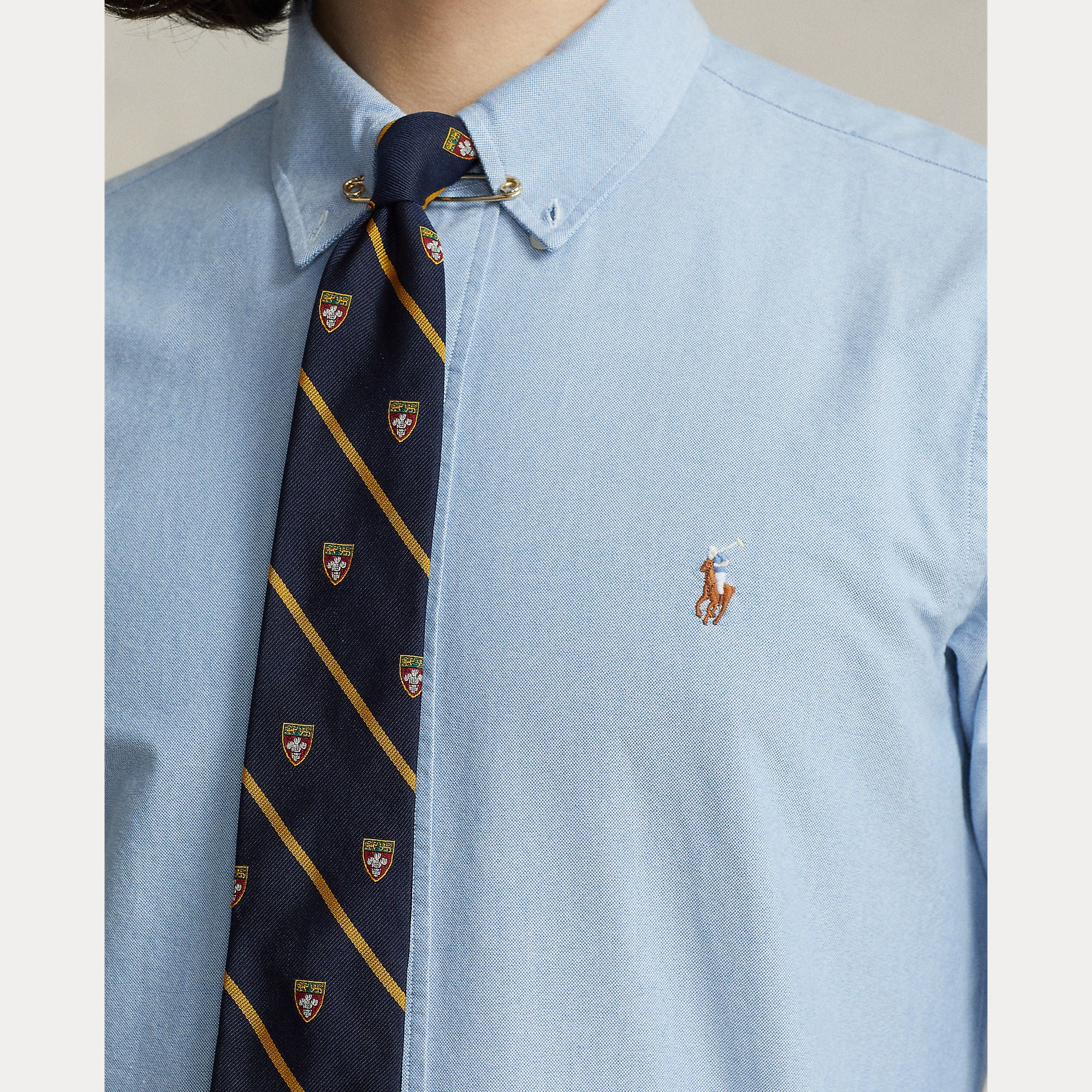 Polo Ralph Lauren miesten kauluspaita Custom Fit Oxford Shirt, vaaleansininen