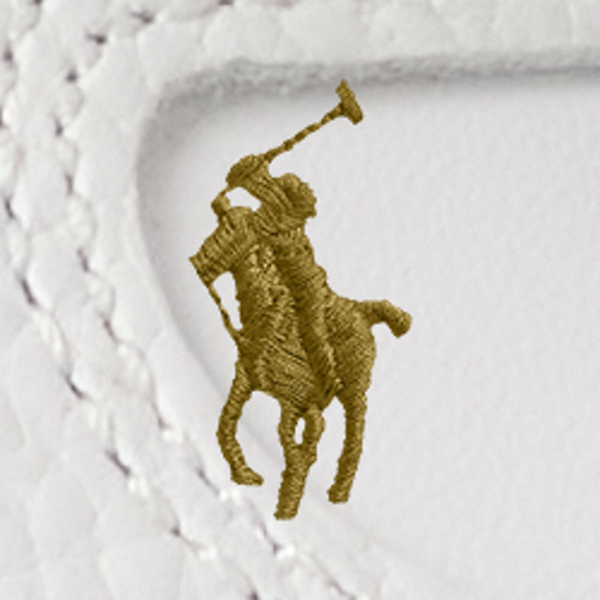 Polo Ralph Lauren Unisex tennarit Masters CRT-Sneaker White Gold, valkoinen