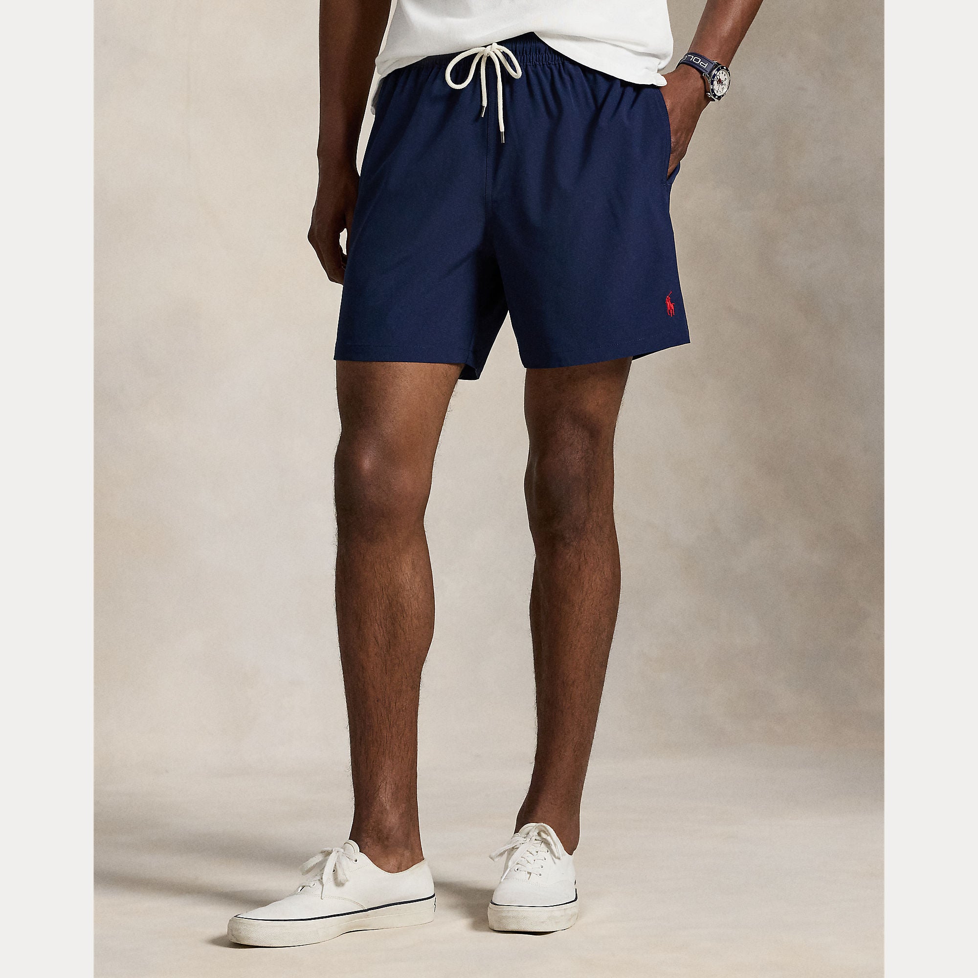 Polo Ralph Lauren miesten uimashortsit Traveler Mid Trunk, tummansininen